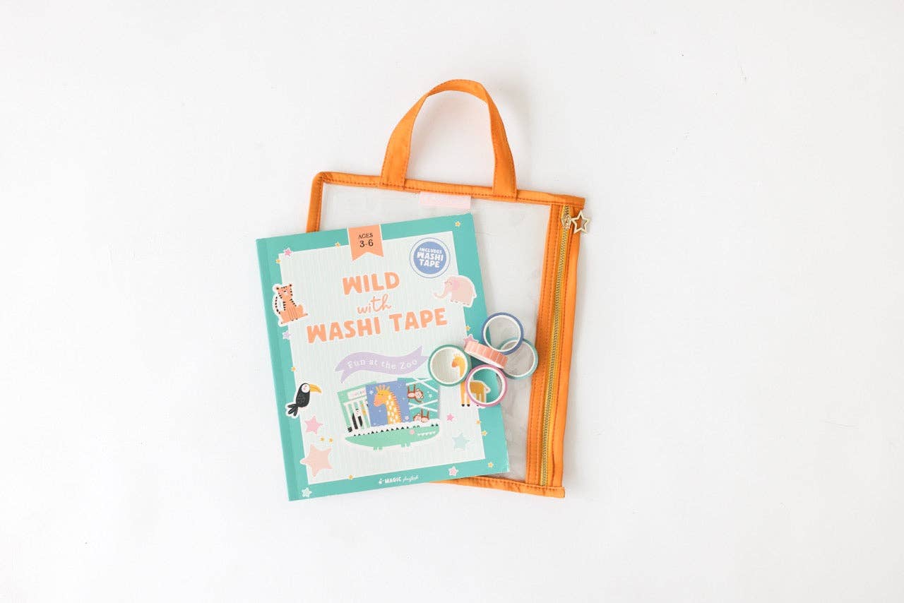 MagicPlaybook - Wild with Washi Tape Activity Kit - Fun at the Zoo