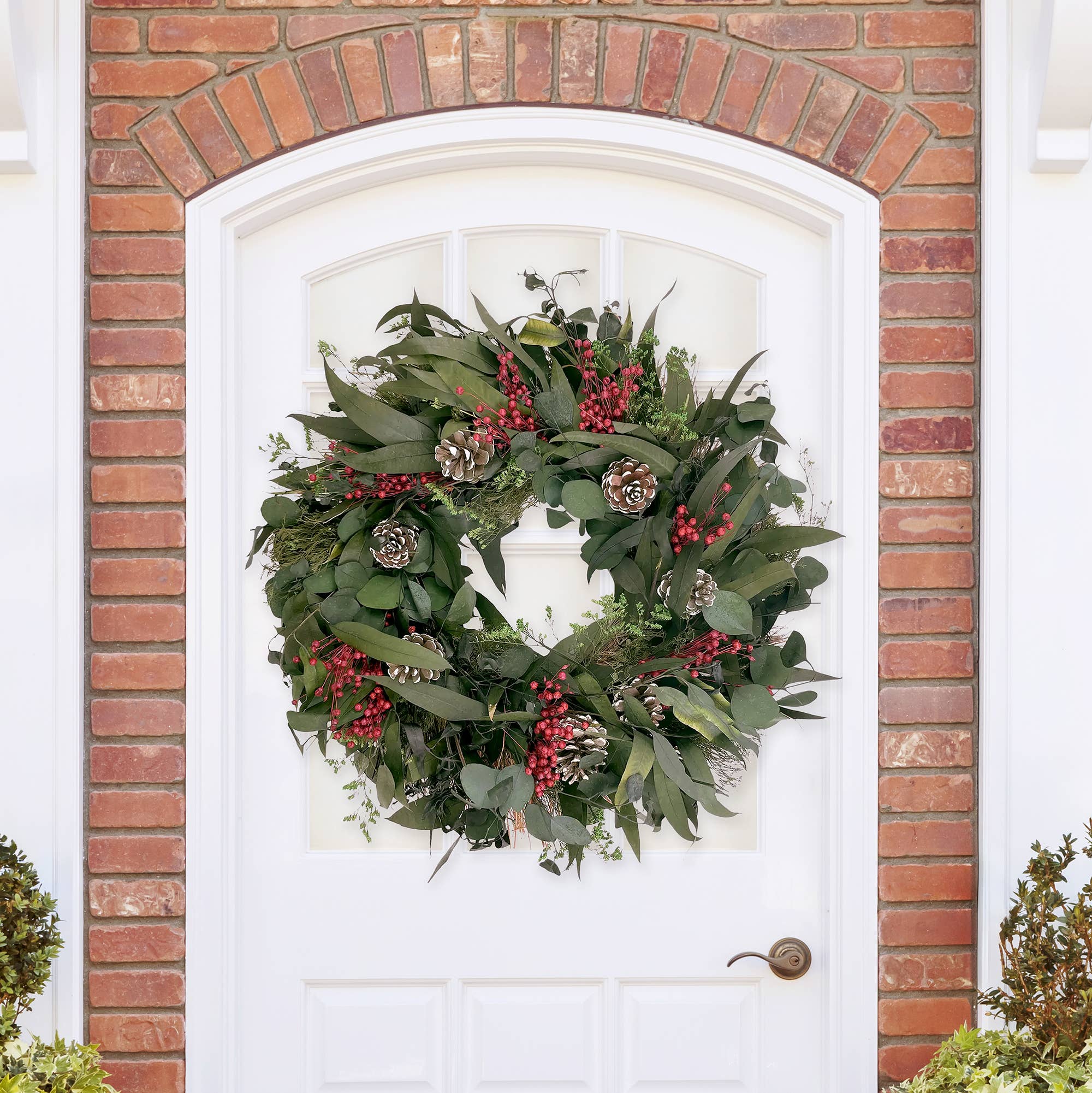 Andaluca - Snow Pinecone Holiday Wreath