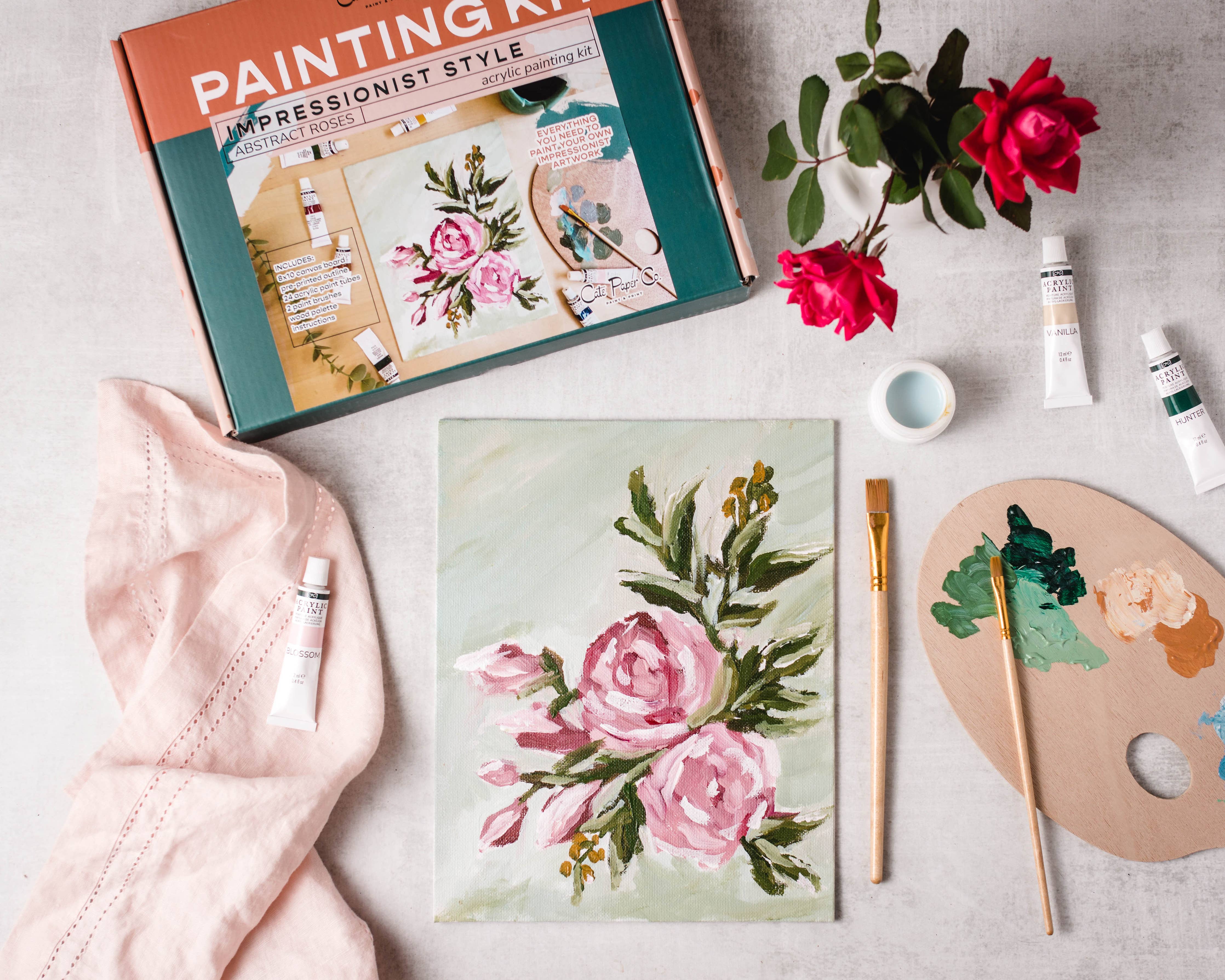 Abstract Roses Painting Kit