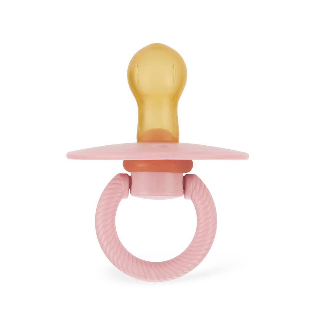 Natural Rubber Paci Sets: Blossom + Rosewood 6-18 M