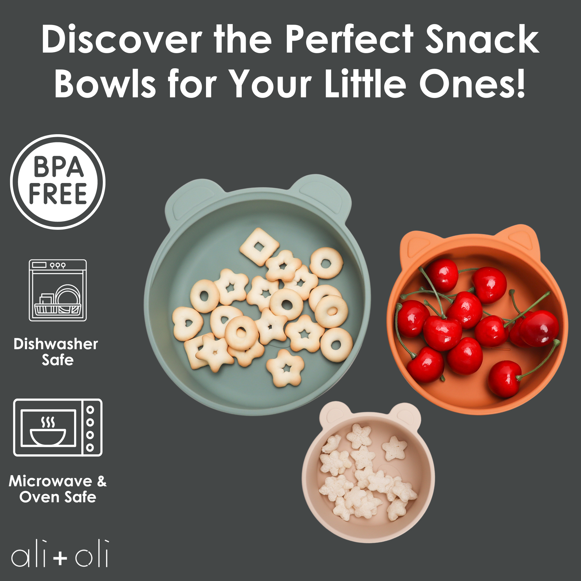 (3pc) Stackable Snack Bowl Set (Citrus Splash)