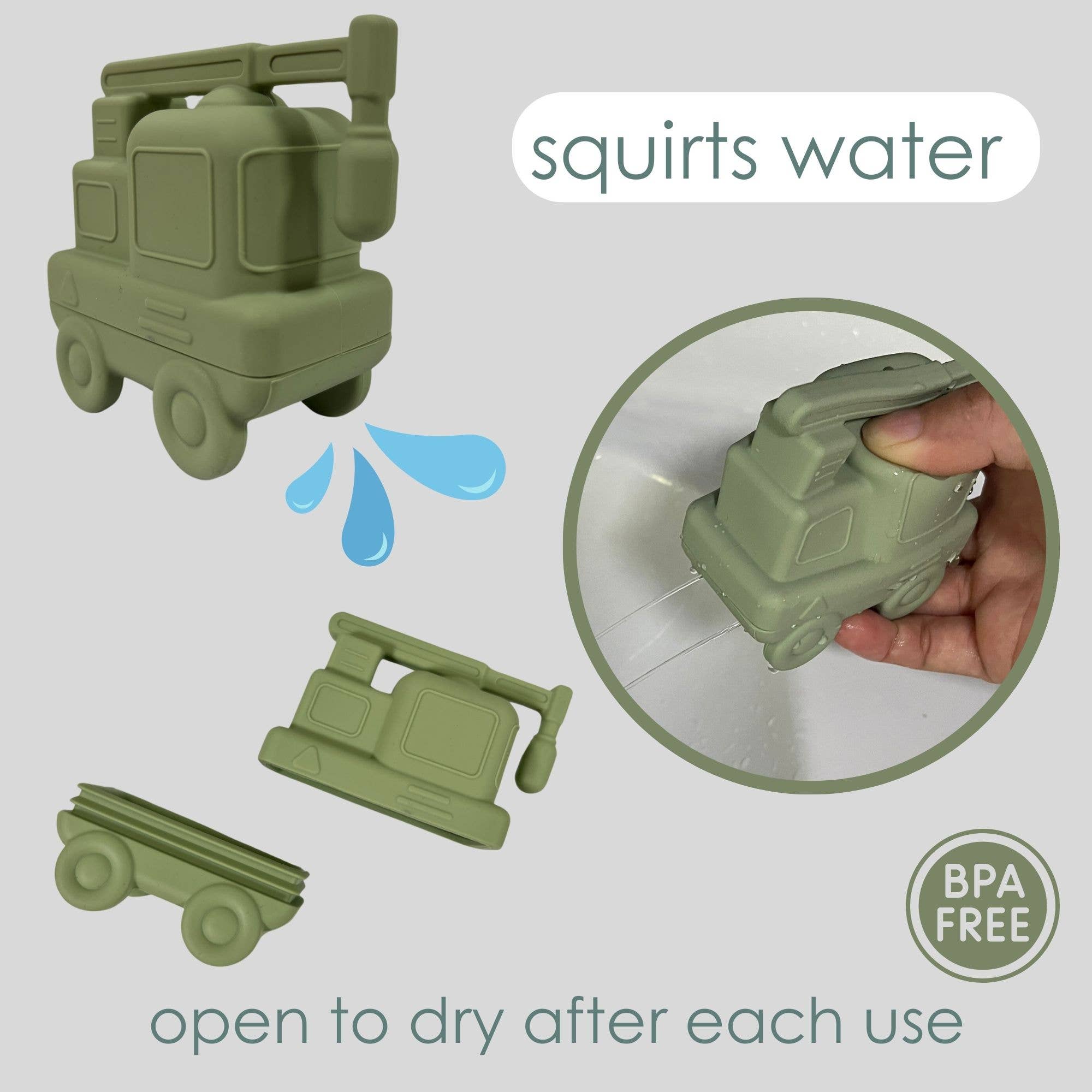 Bath Toys BPA-Free Food-Grade Silicone 3pc Water Set