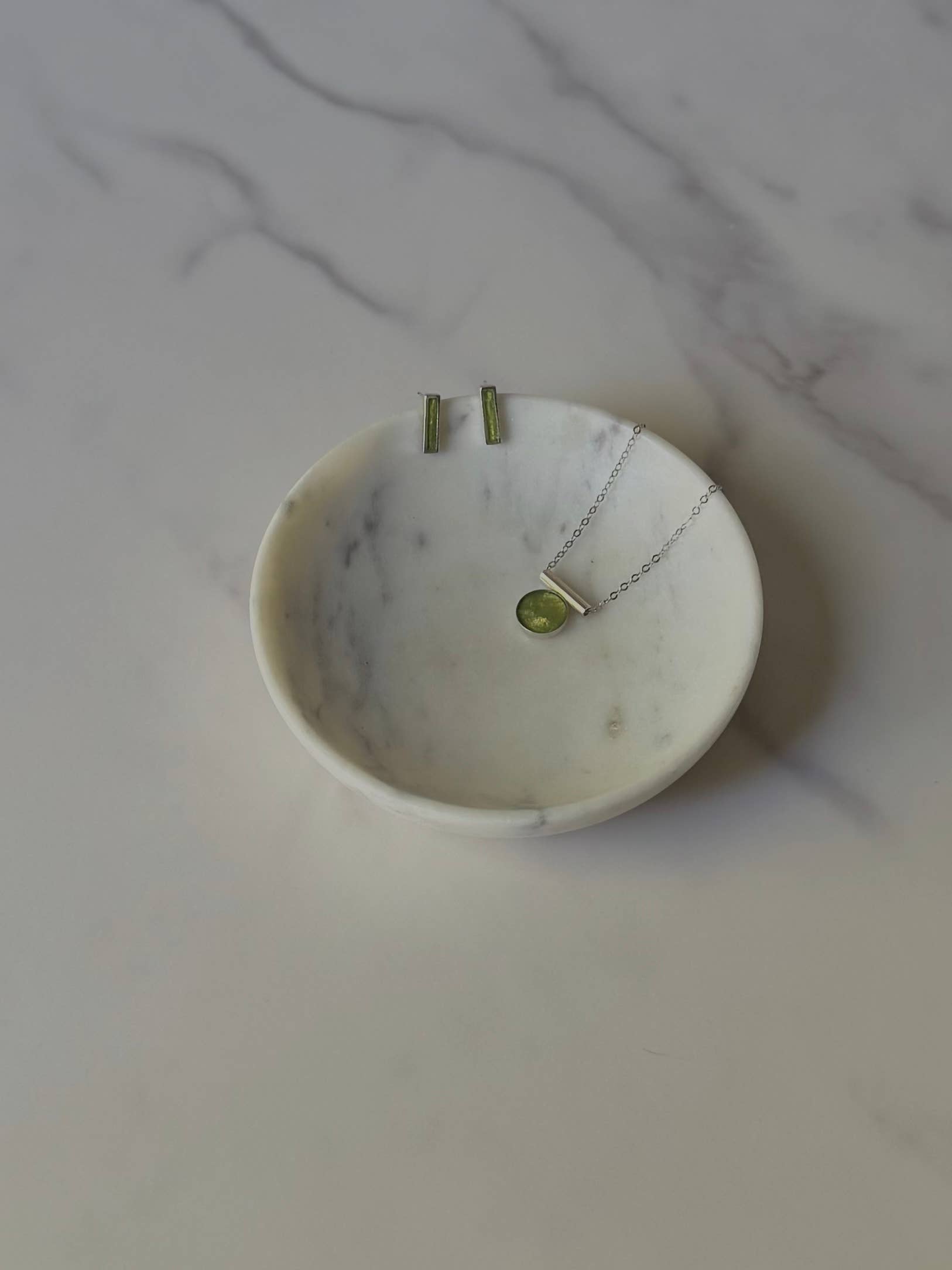 sable jewelry - Peridot Chiefe Necklace: Sterling Silver