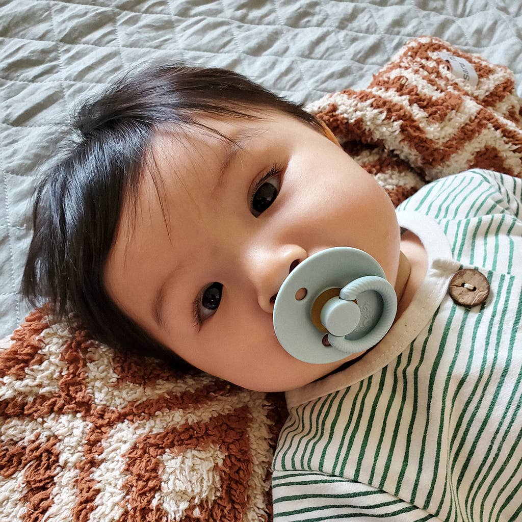 Natural Rubber Paci Sets: Blossom + Rosewood 6-18 M