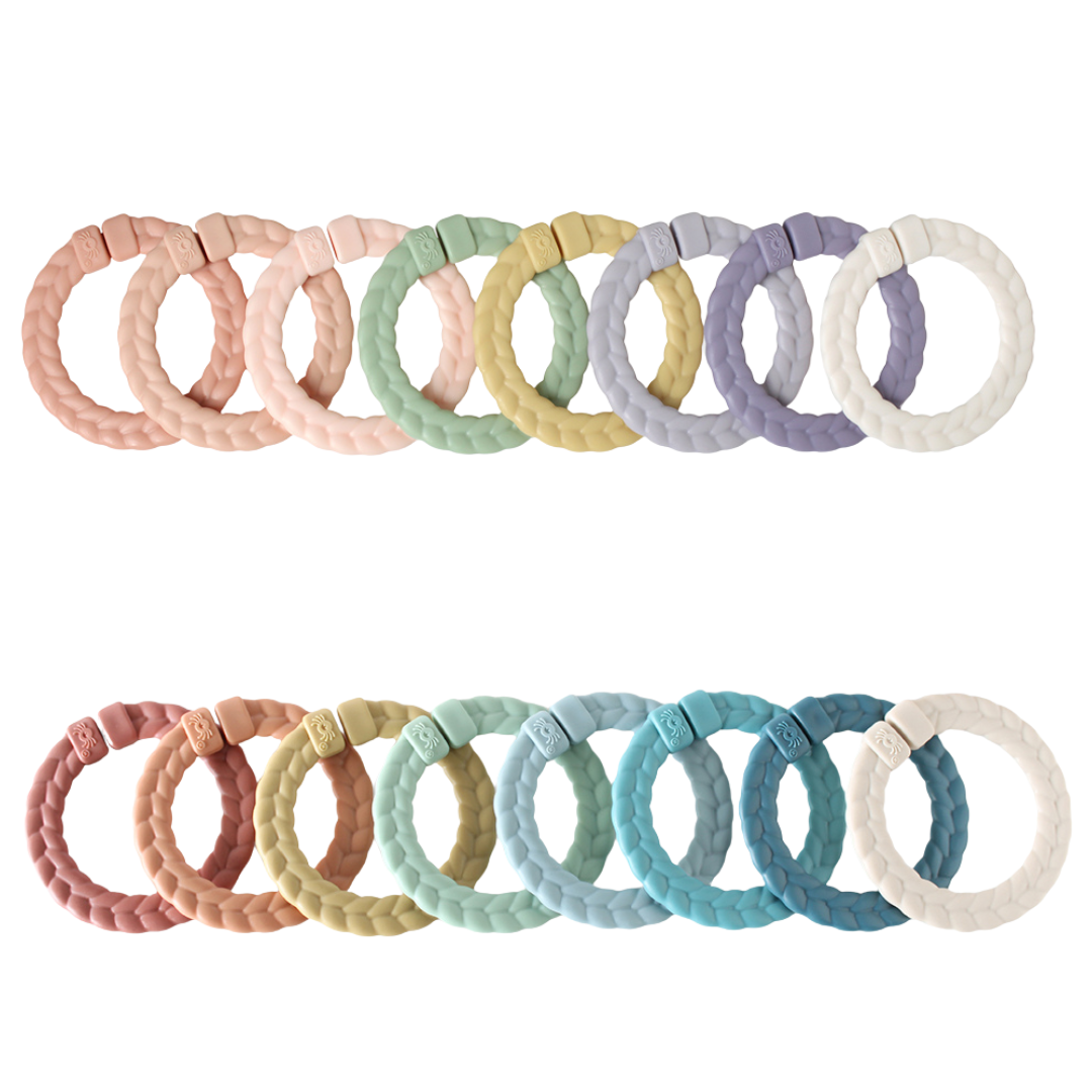 Bespoke Itzy Rings Linking Ring Set: Rainbow