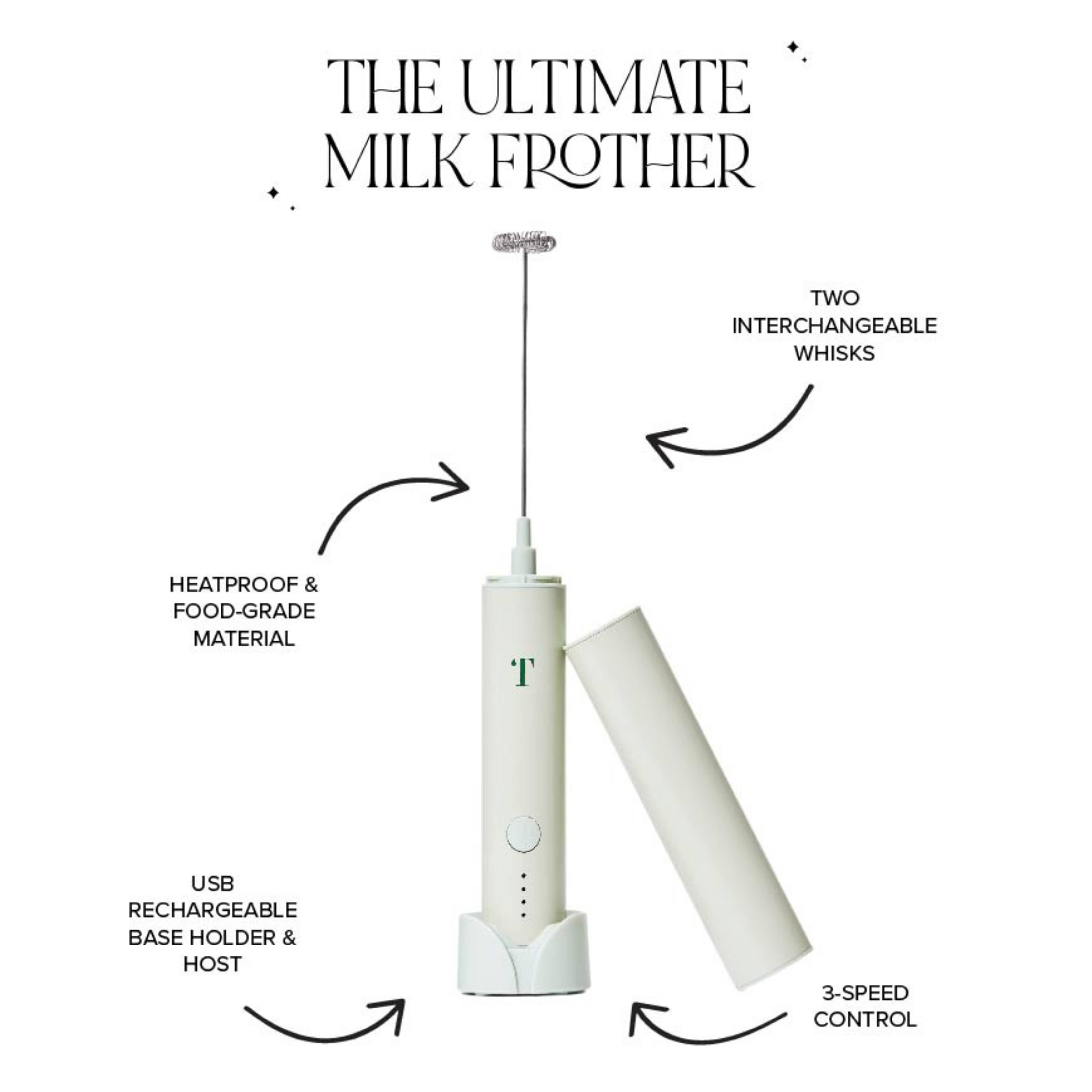 TEASPRESSA | LUXE Mixer Cube - Milk Frother | Wholesale: Pistachio