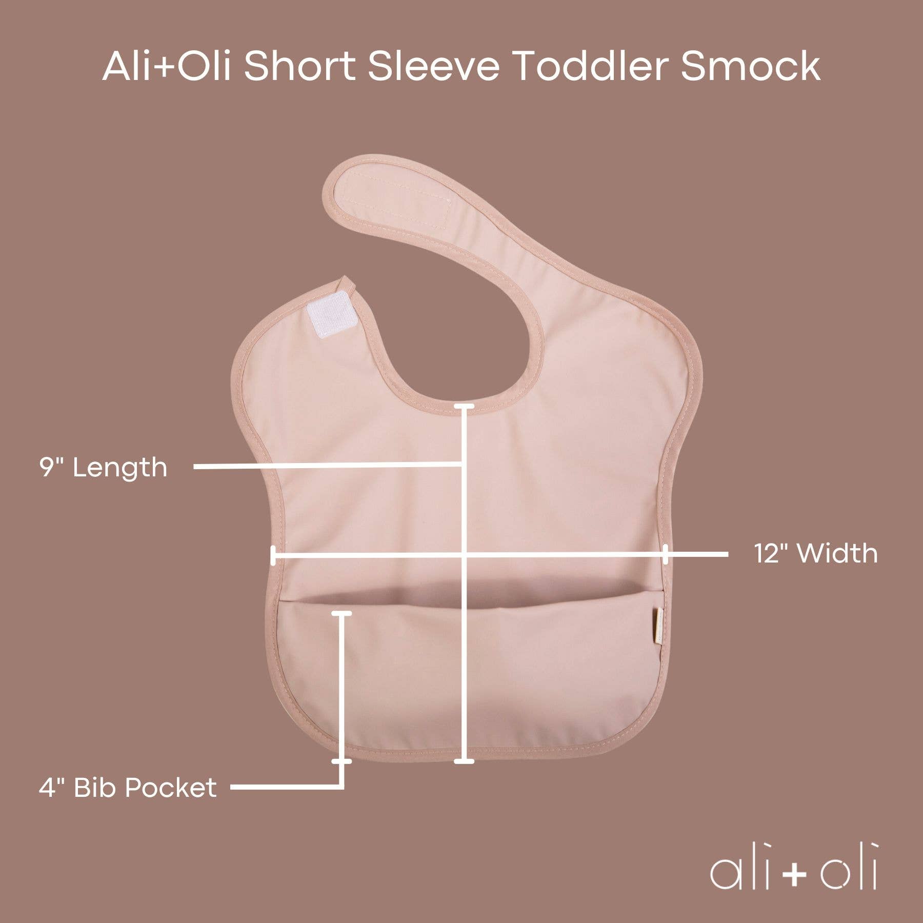 Smock Bib (2-pc) Long & Short Sleeve Set (Butterfly-Blush)