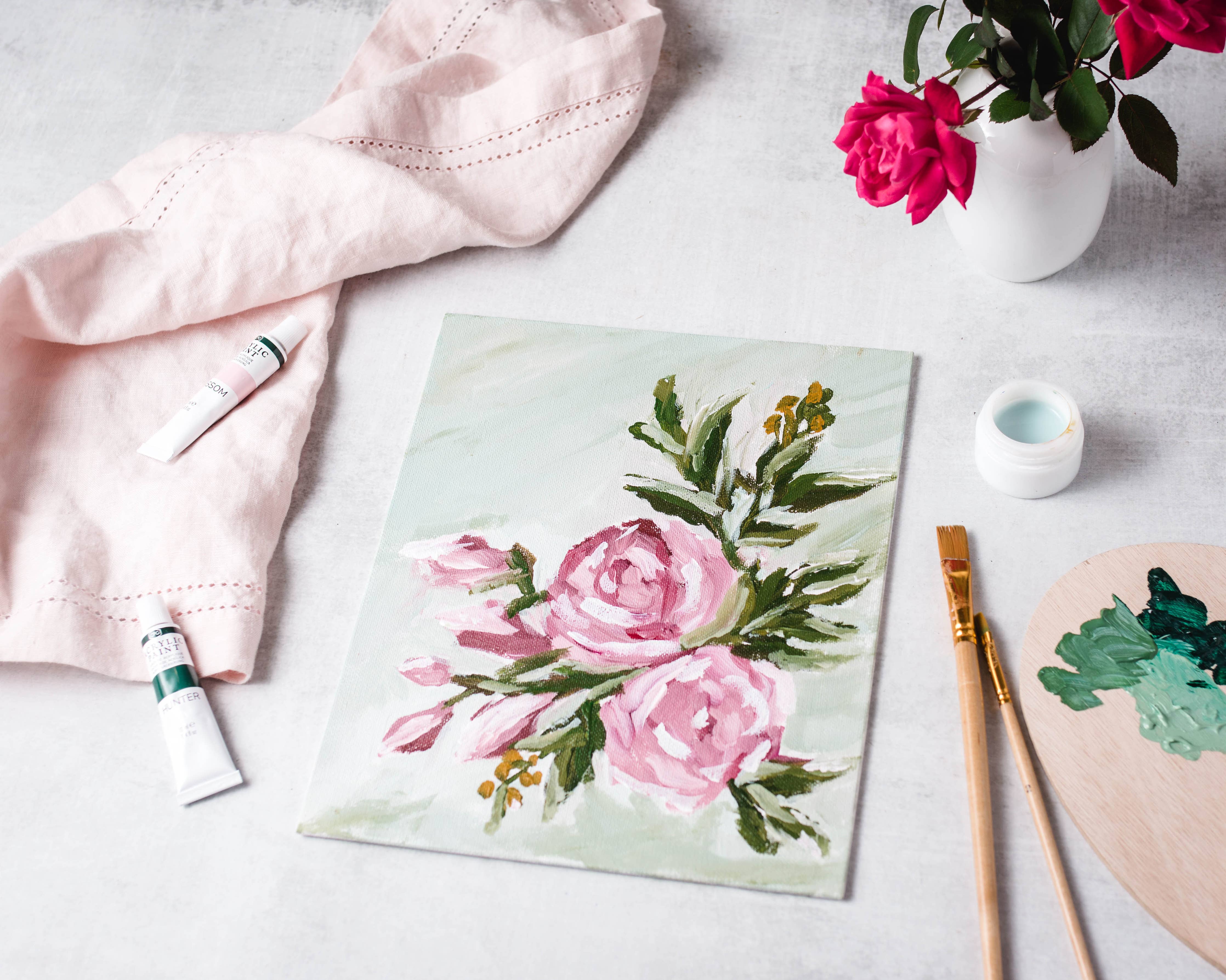 Abstract Roses Painting Kit