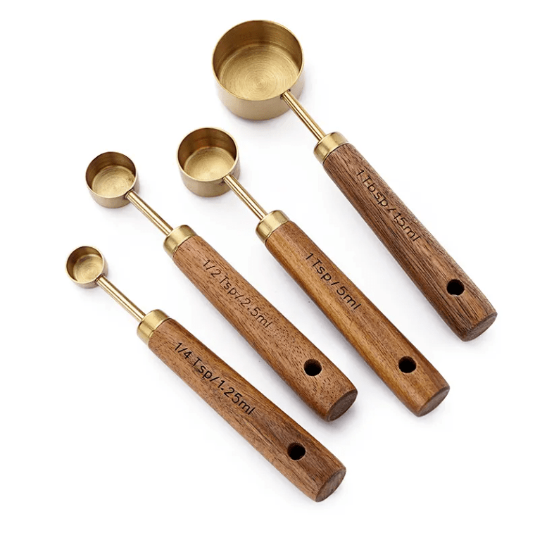 Gold Stainless Measuring Spoon Set