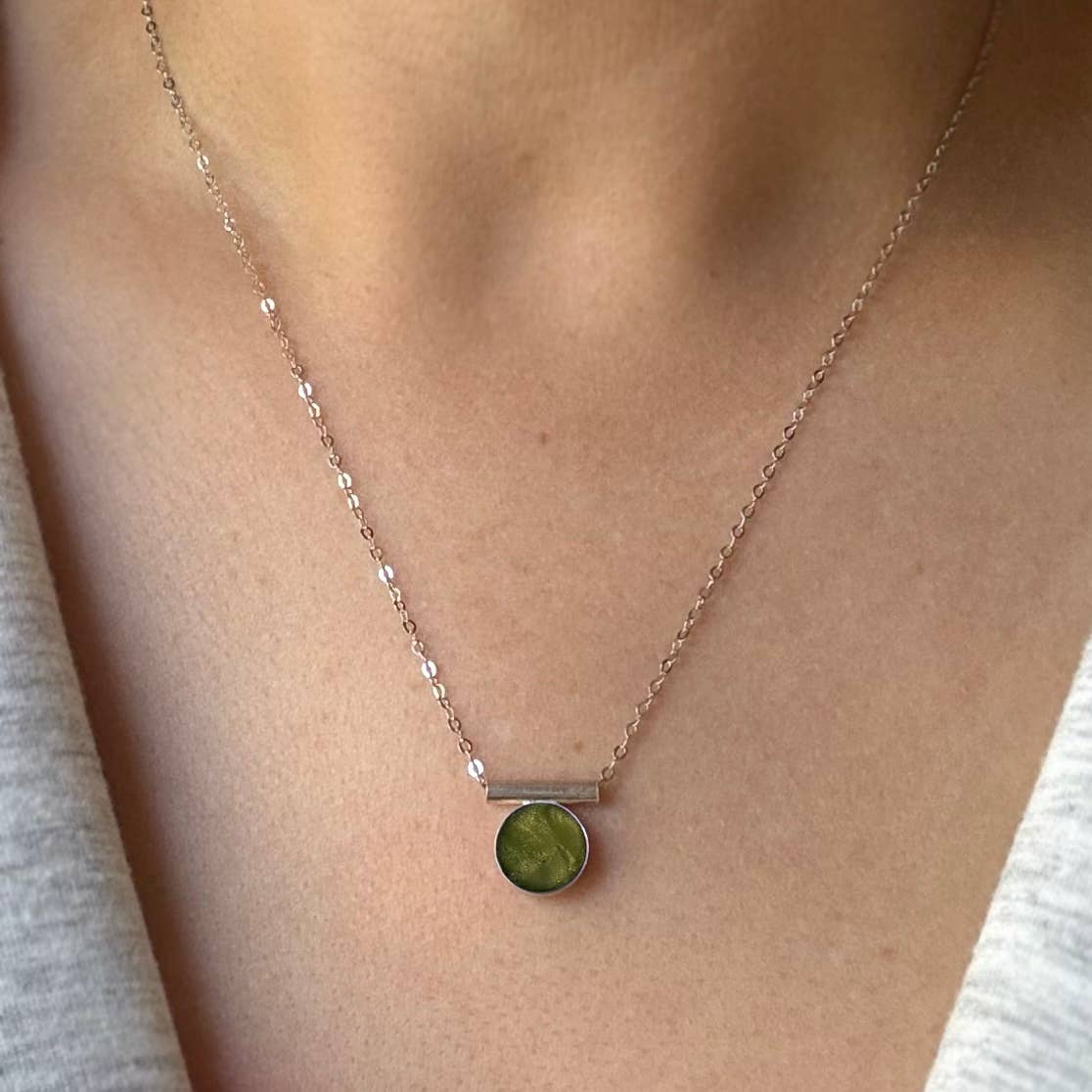 sable jewelry - Peridot Chiefe Necklace: Sterling Silver