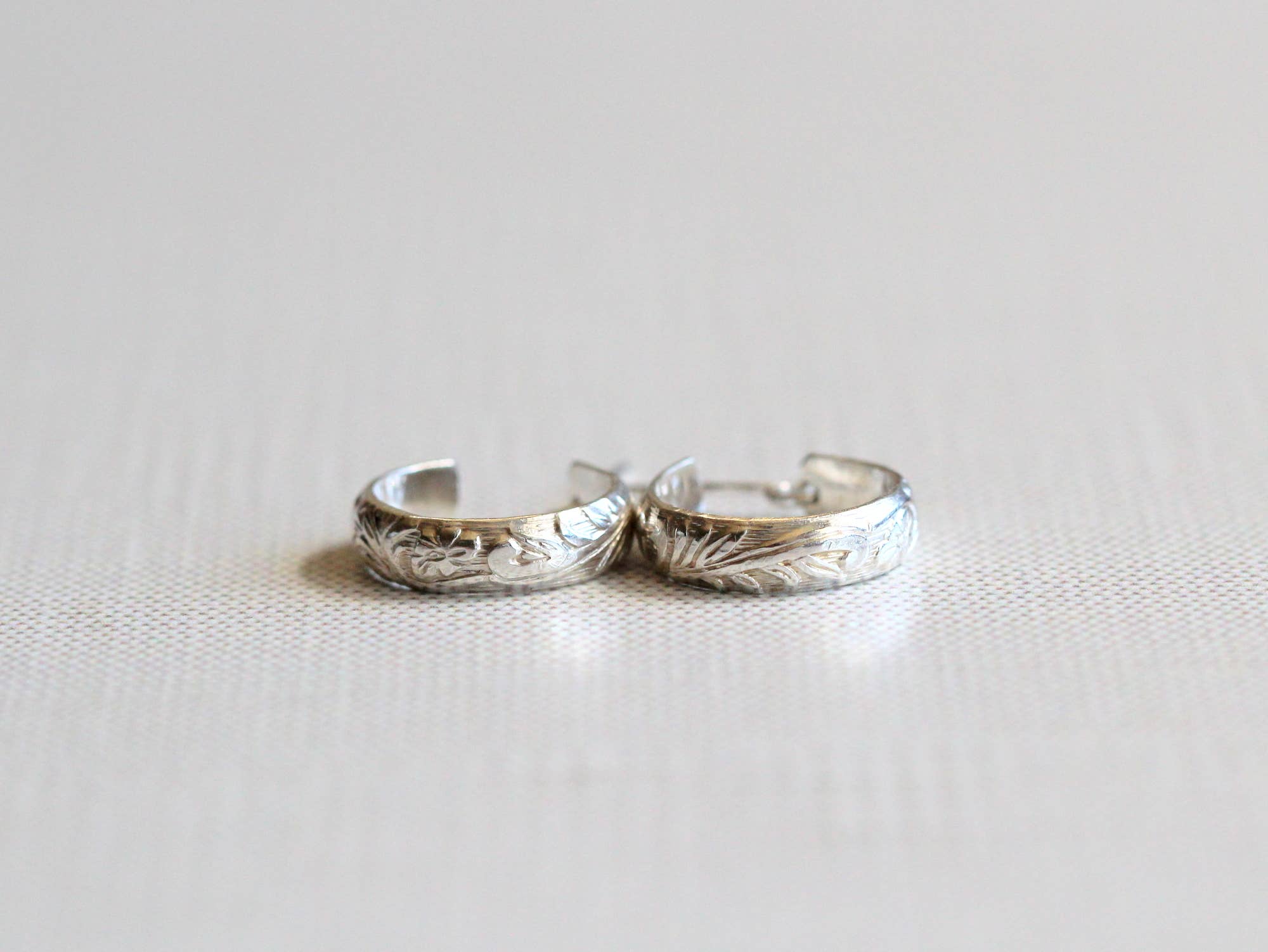 Blossom Hoops : 14k Gold Fill