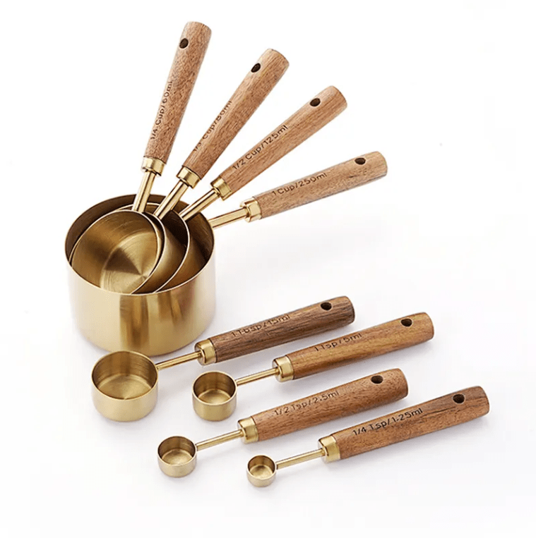 Gold Stainless Measuring Spoon Set