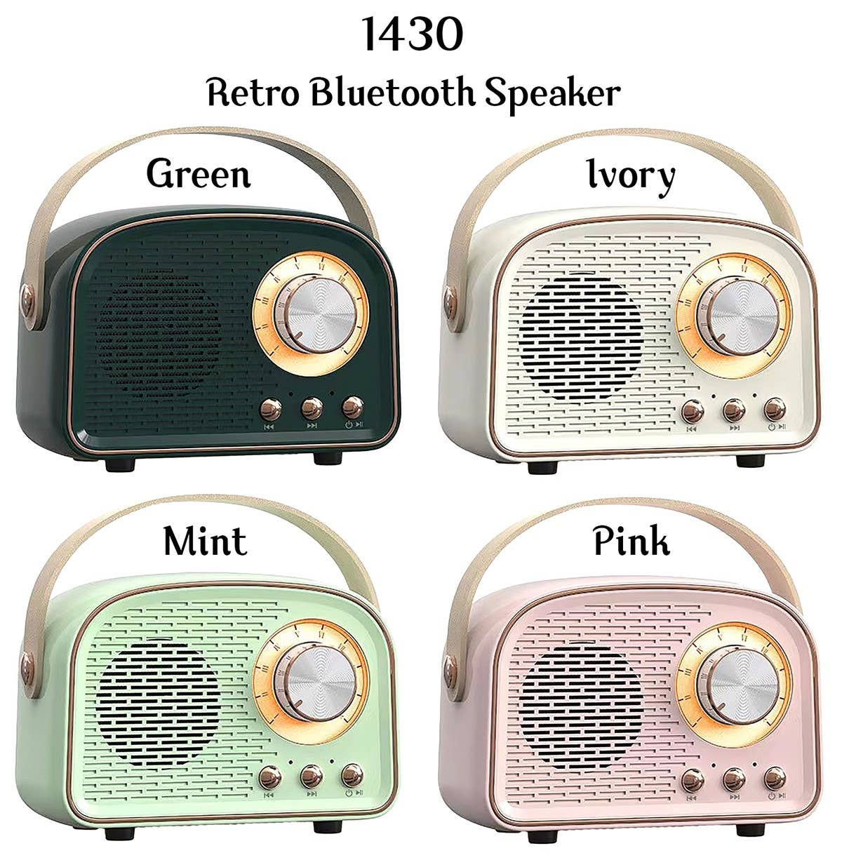 Retro Bluetooth Speaker: Green