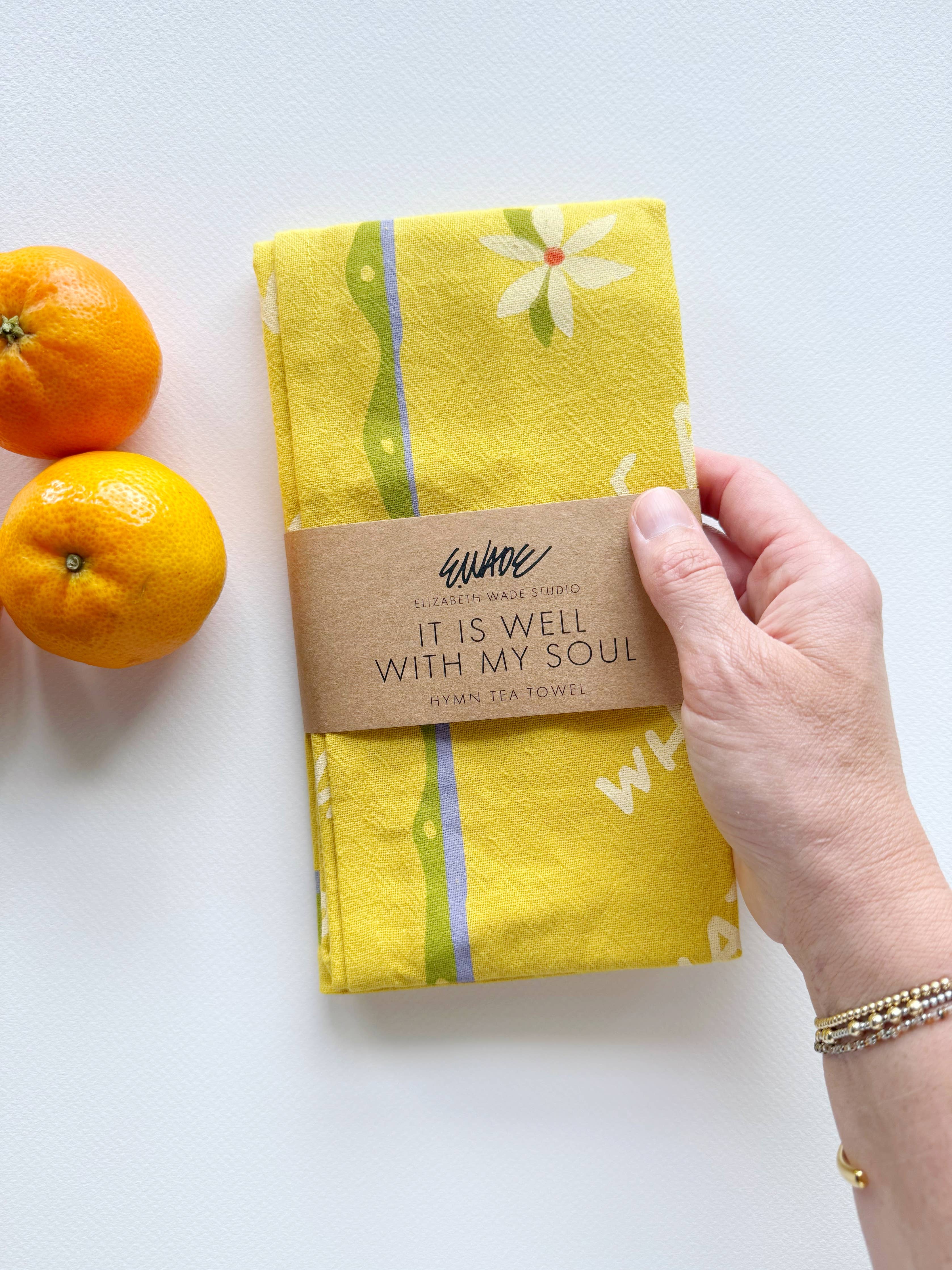 "It is Well with My Soul" Hymn Tea Towel