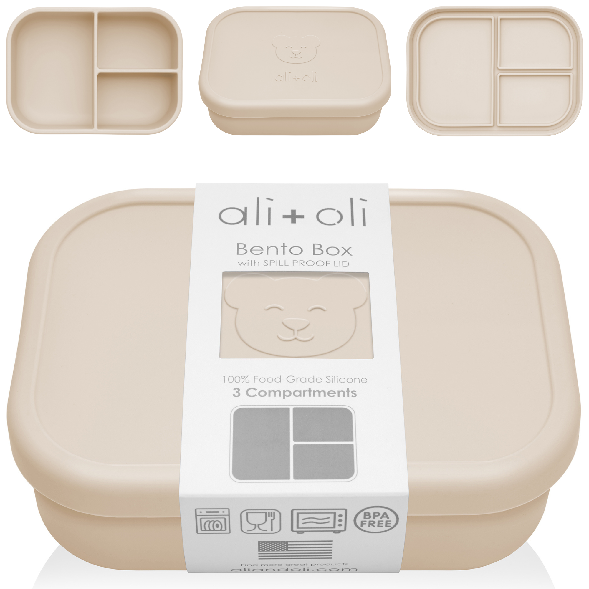 Leakproof Silicone Bento Box (Coco) Back to School