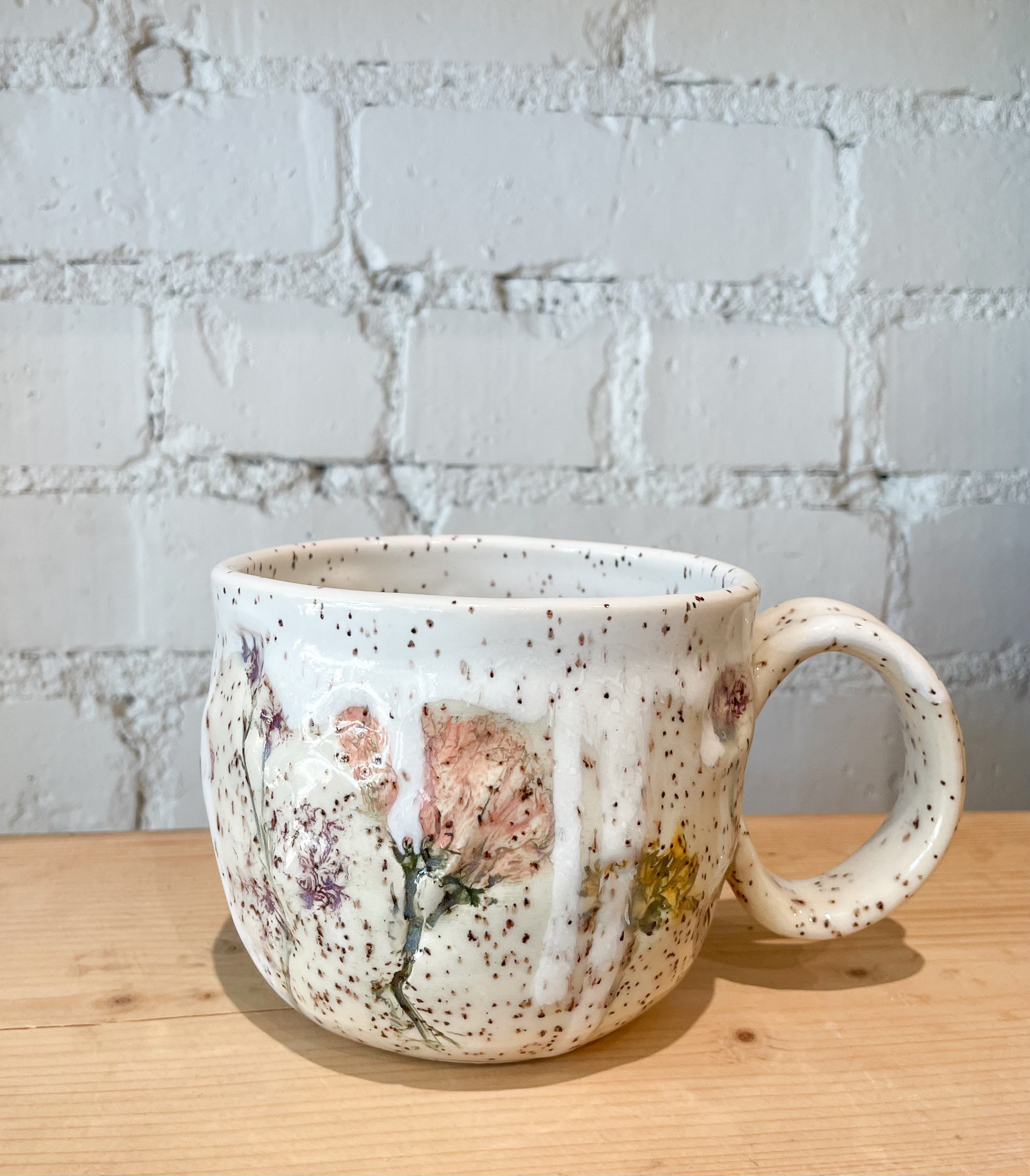 Pressed Floral Large Mug