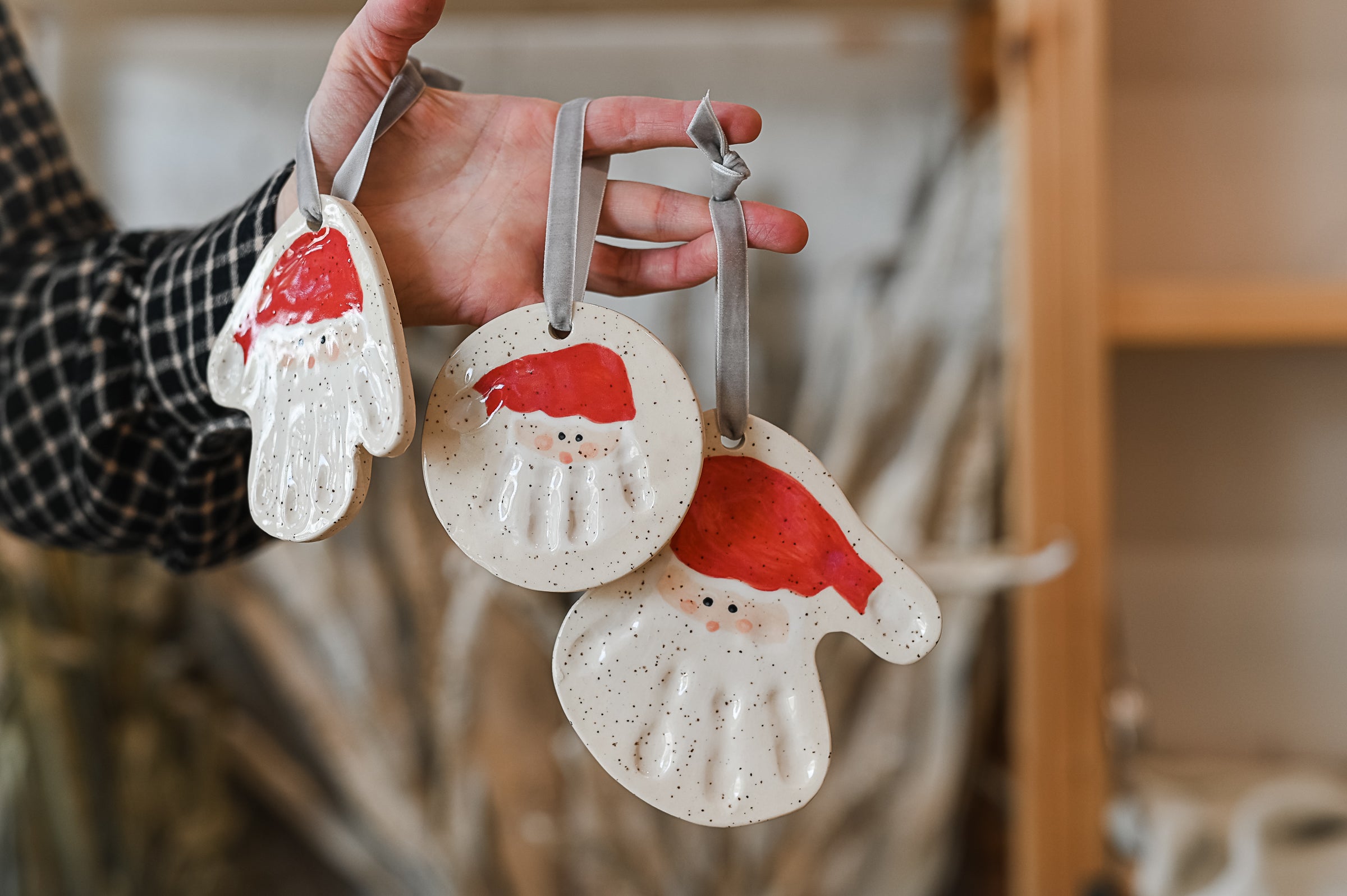 Santa Handprint Ornament
