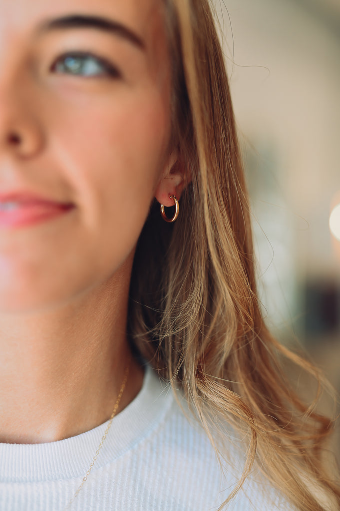 Classic Tube Hoop Earrings