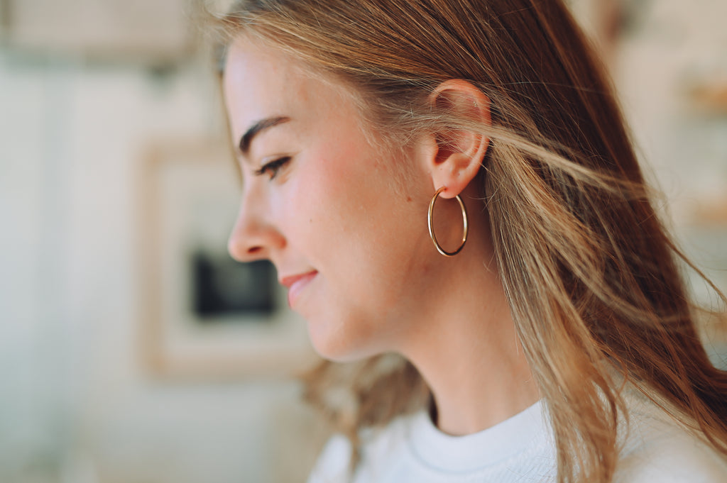 Classic Tube Hoop Earrings