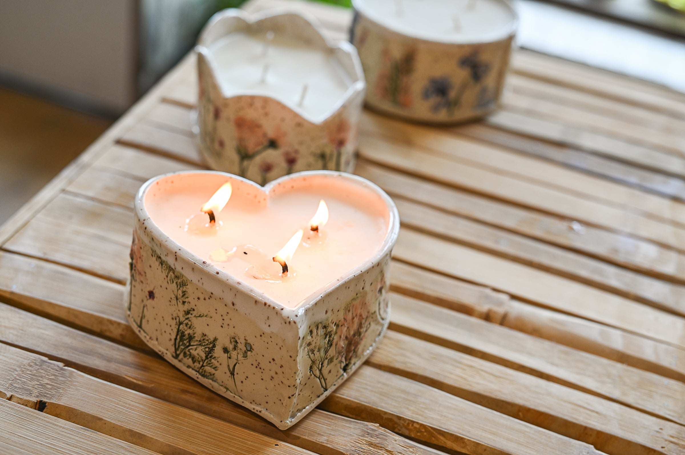 16oz Ceramic White Birch Candle