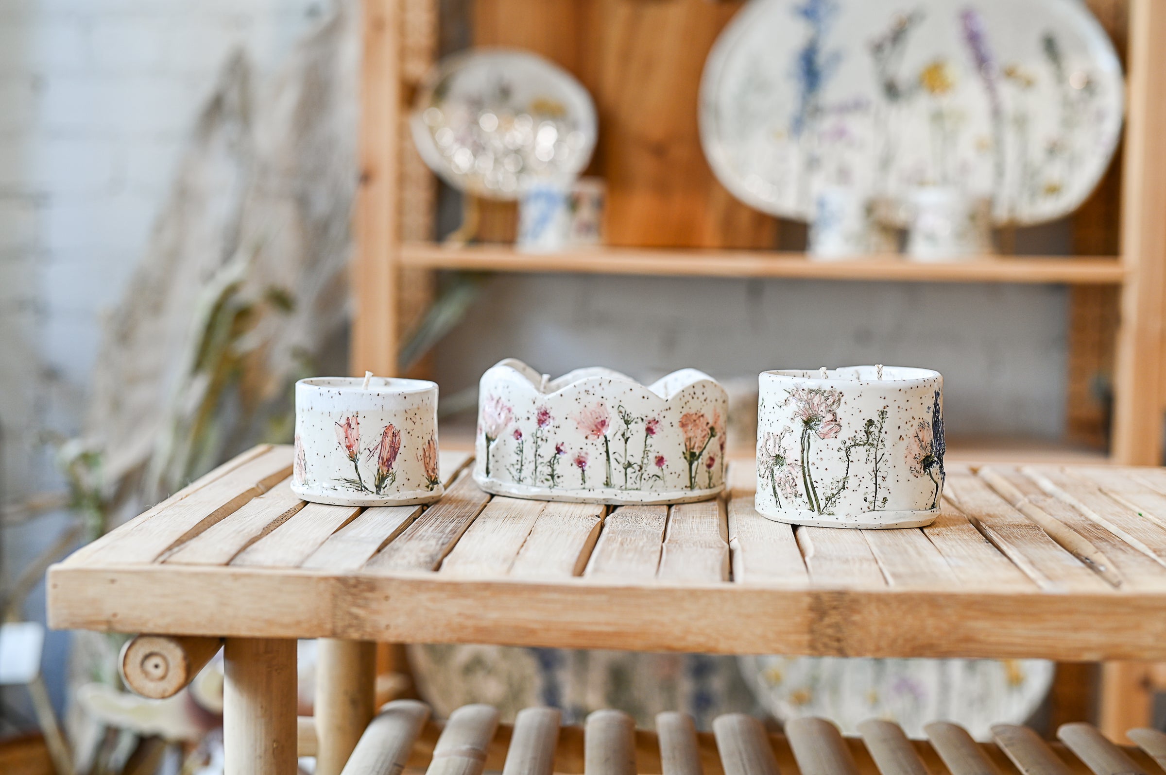 4oz Ceramic White Birch Candle