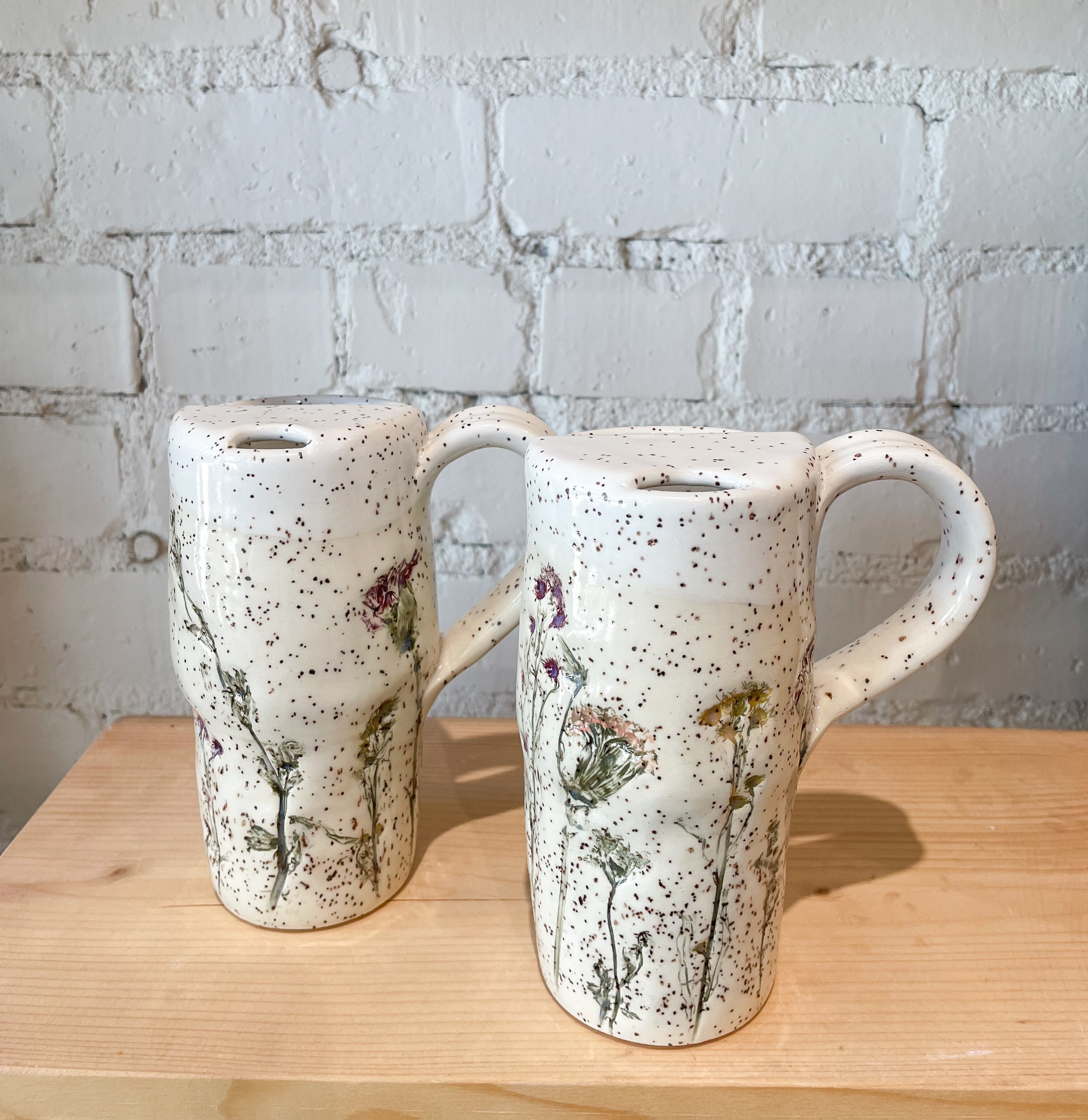 Pressed Floral Travel Mug