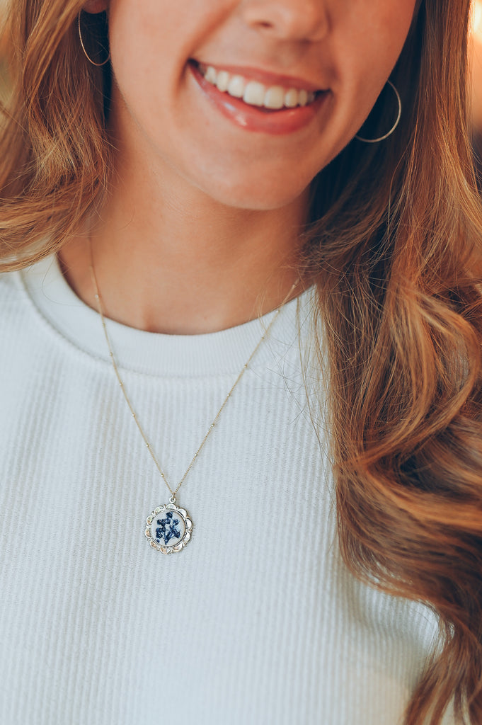 Floral Medallion Necklace