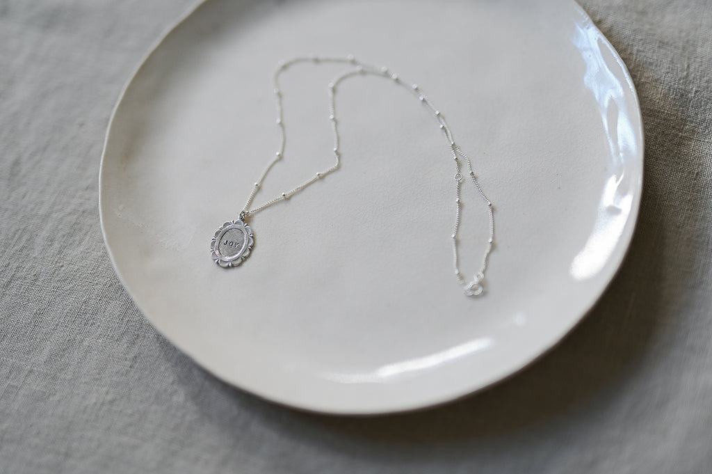 Custom Oval Medallion Necklace