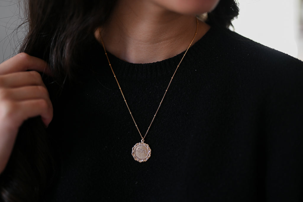 Custom Circle Medallion Necklace