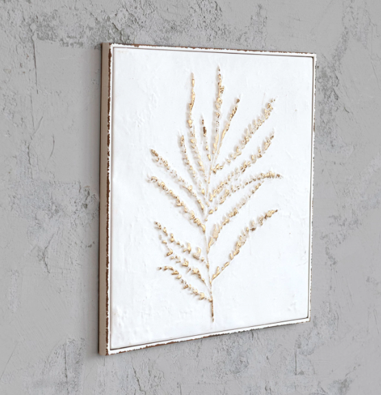 Embossed Botanical Wall Décor