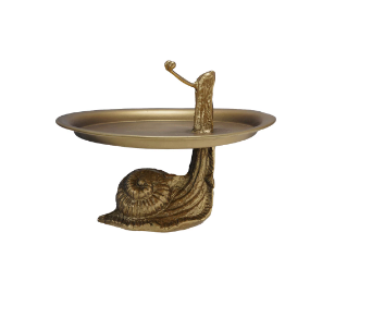 Tray with Snail Shaped Stand