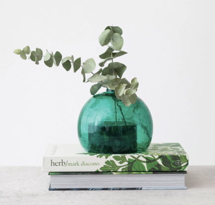 Glass Vase w/ Cloche