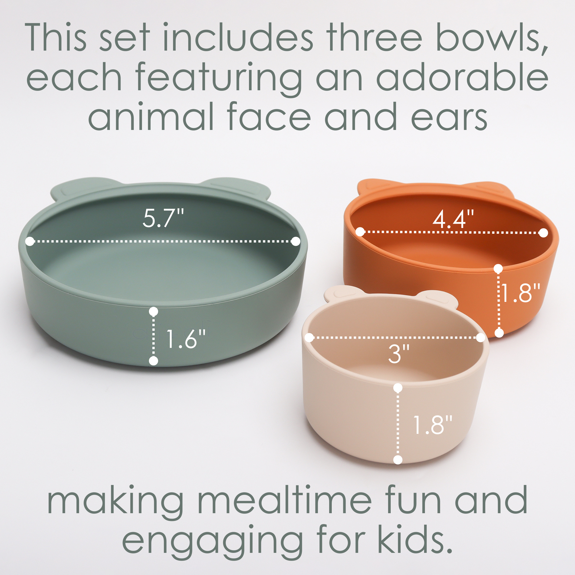 (3pc) Stackable Snack Bowl Set (Citrus Splash)
