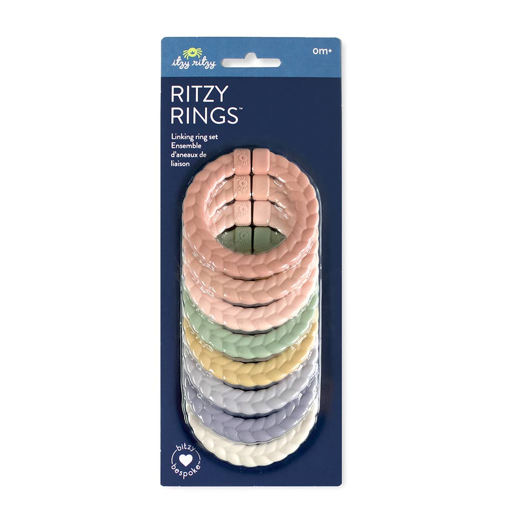 Bespoke Itzy Rings Linking Ring Set: Rainbow