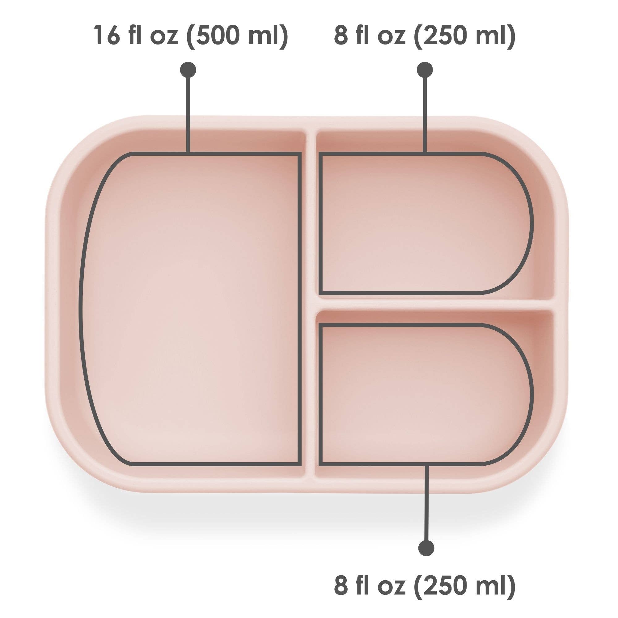Leakproof Silicone Bento Box (Blush) Back to School