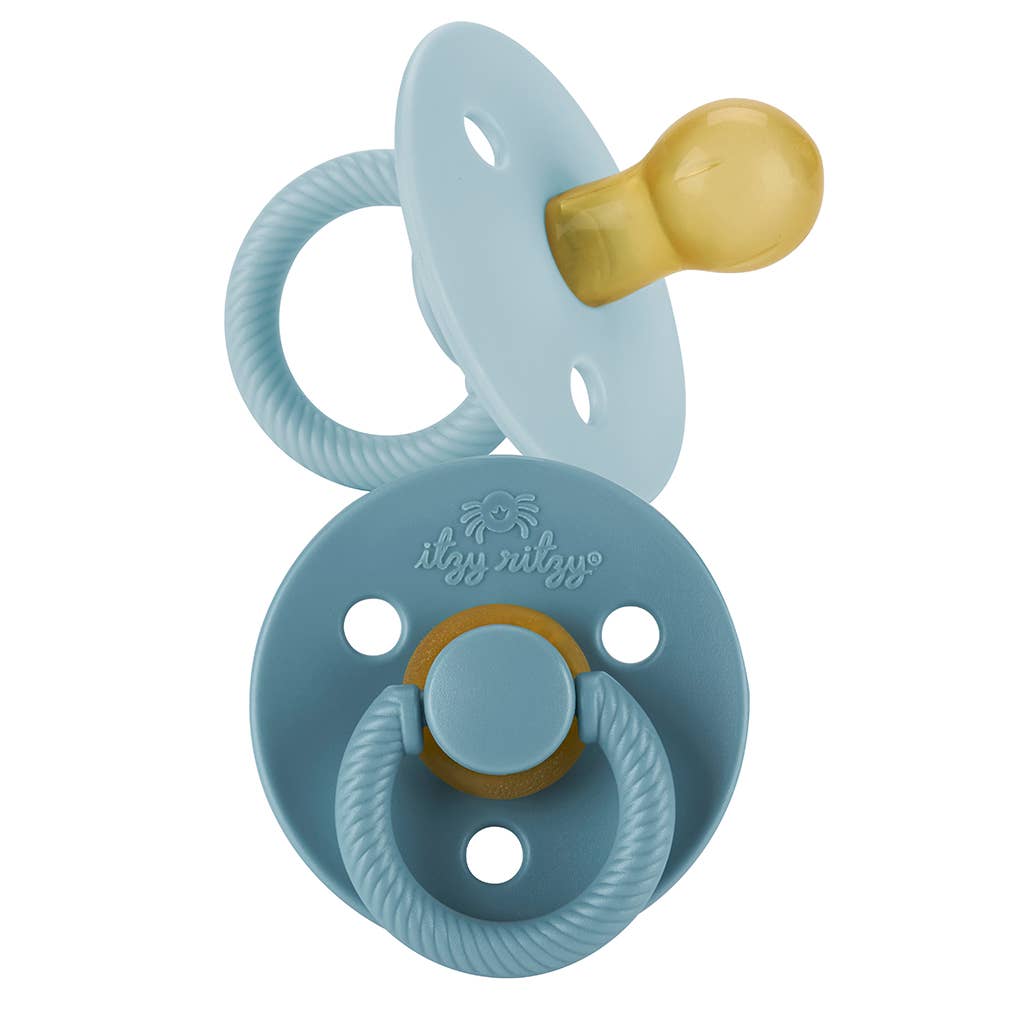 Natural Rubber Paci Sets: Harbor + Coast 6-18 M