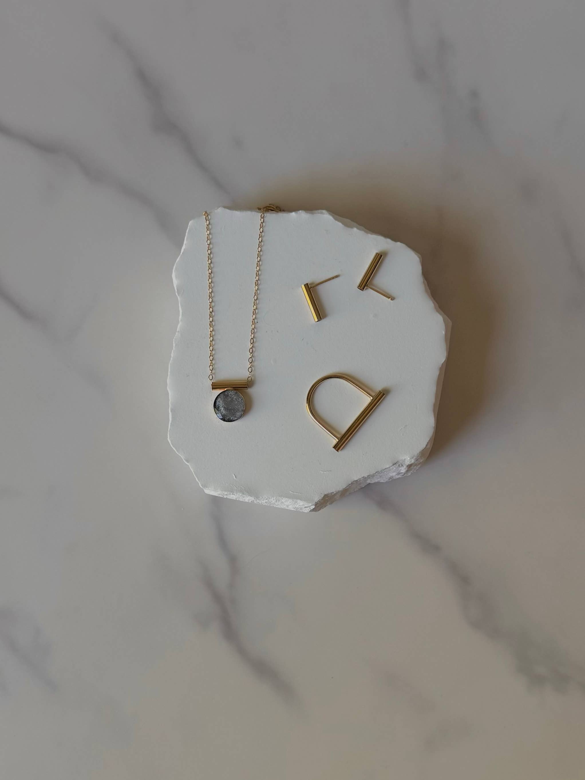 sable jewelry - Granite Chiefe Necklace: Gold Fill