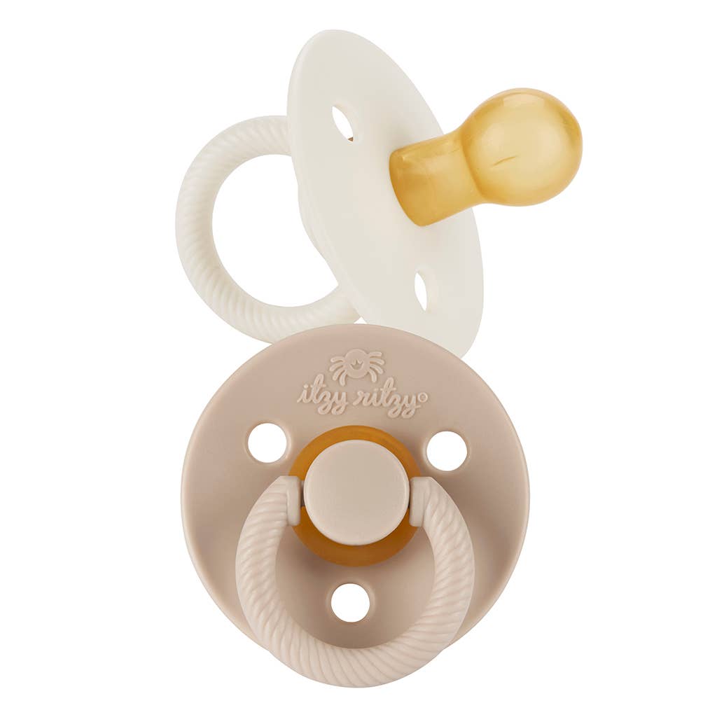 Natural Rubber Paci Sets: Harbor + Coast 6-18 M