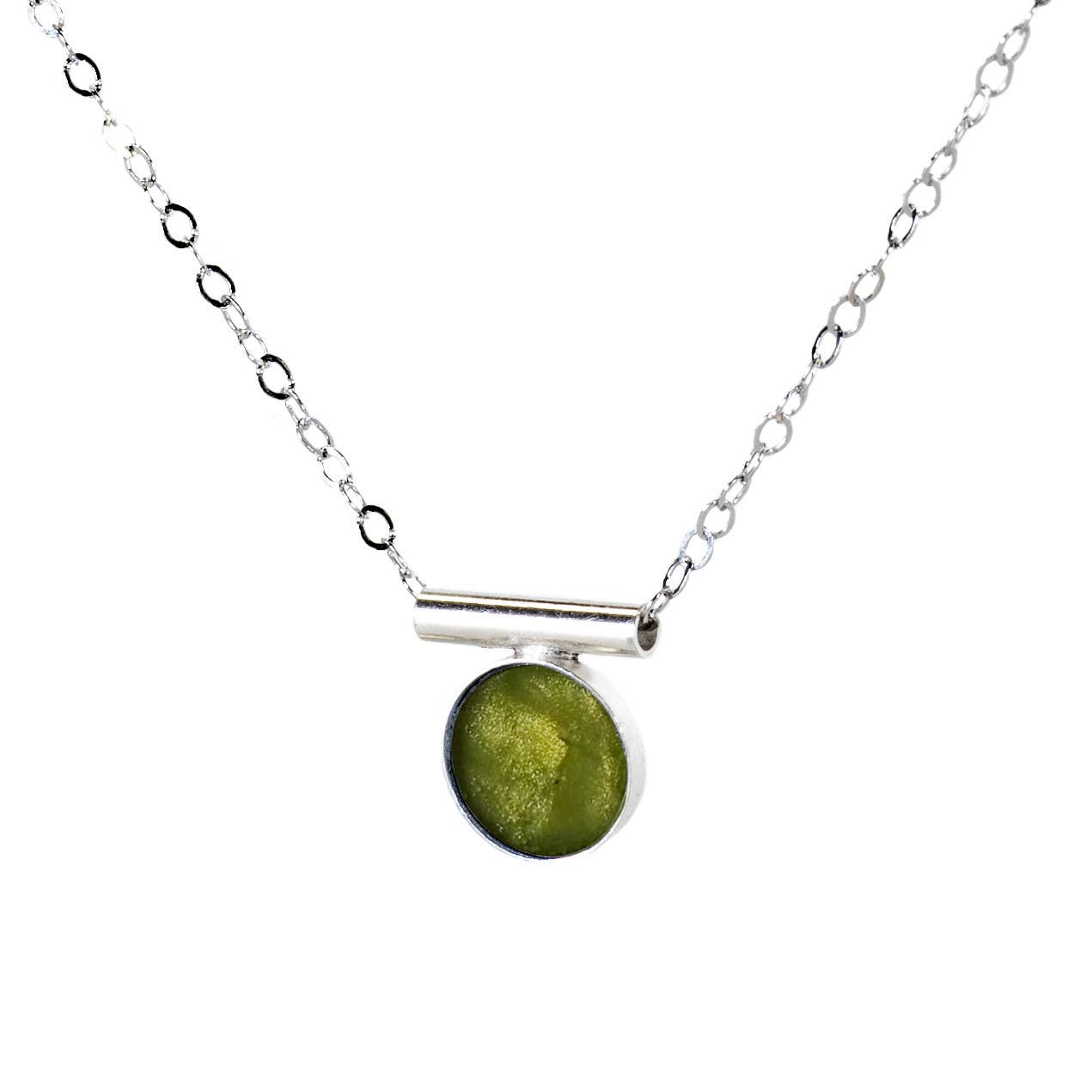 sable jewelry - Peridot Chiefe Necklace: Sterling Silver