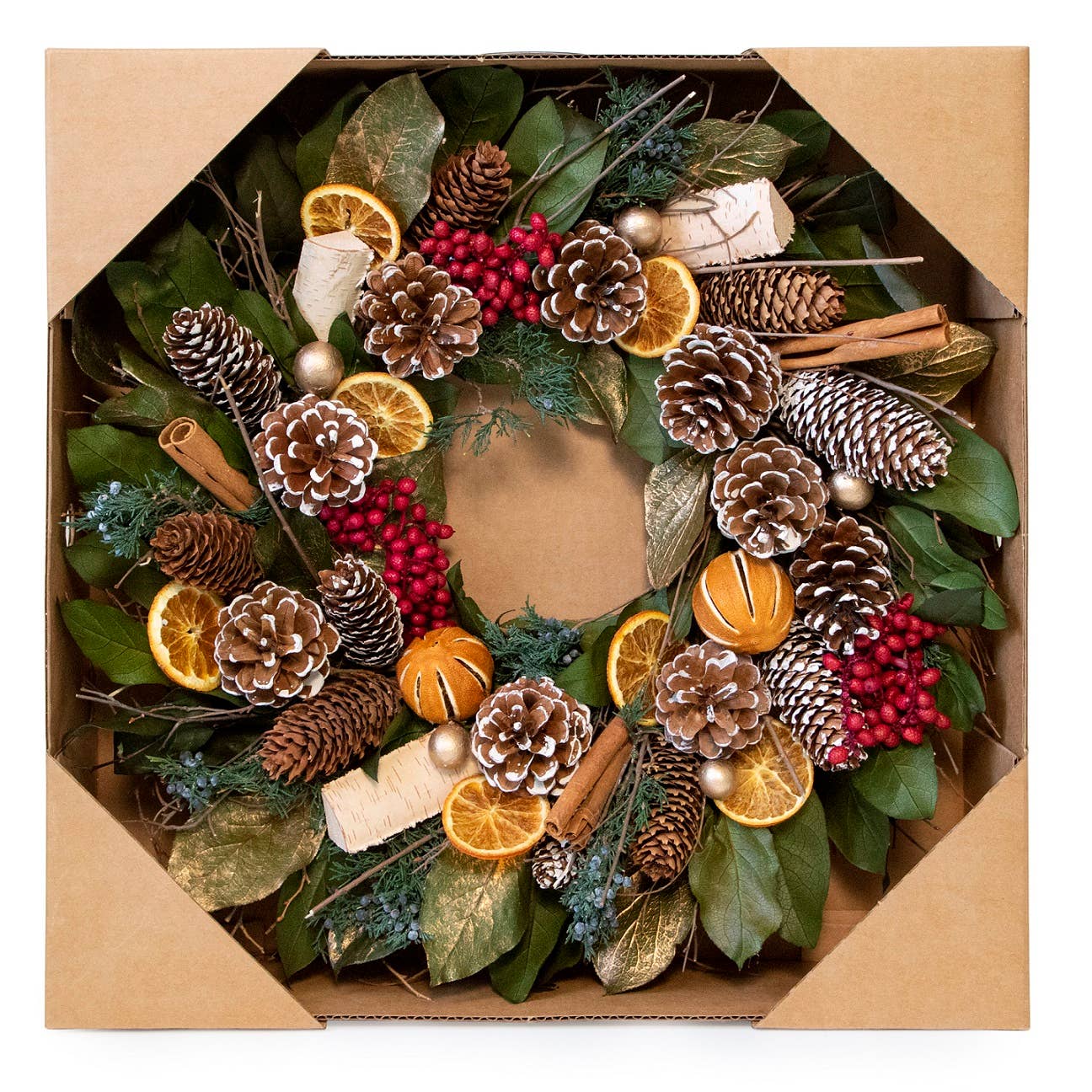 Andaluca - Cinnamon Orange & Pinecone
 Wreath