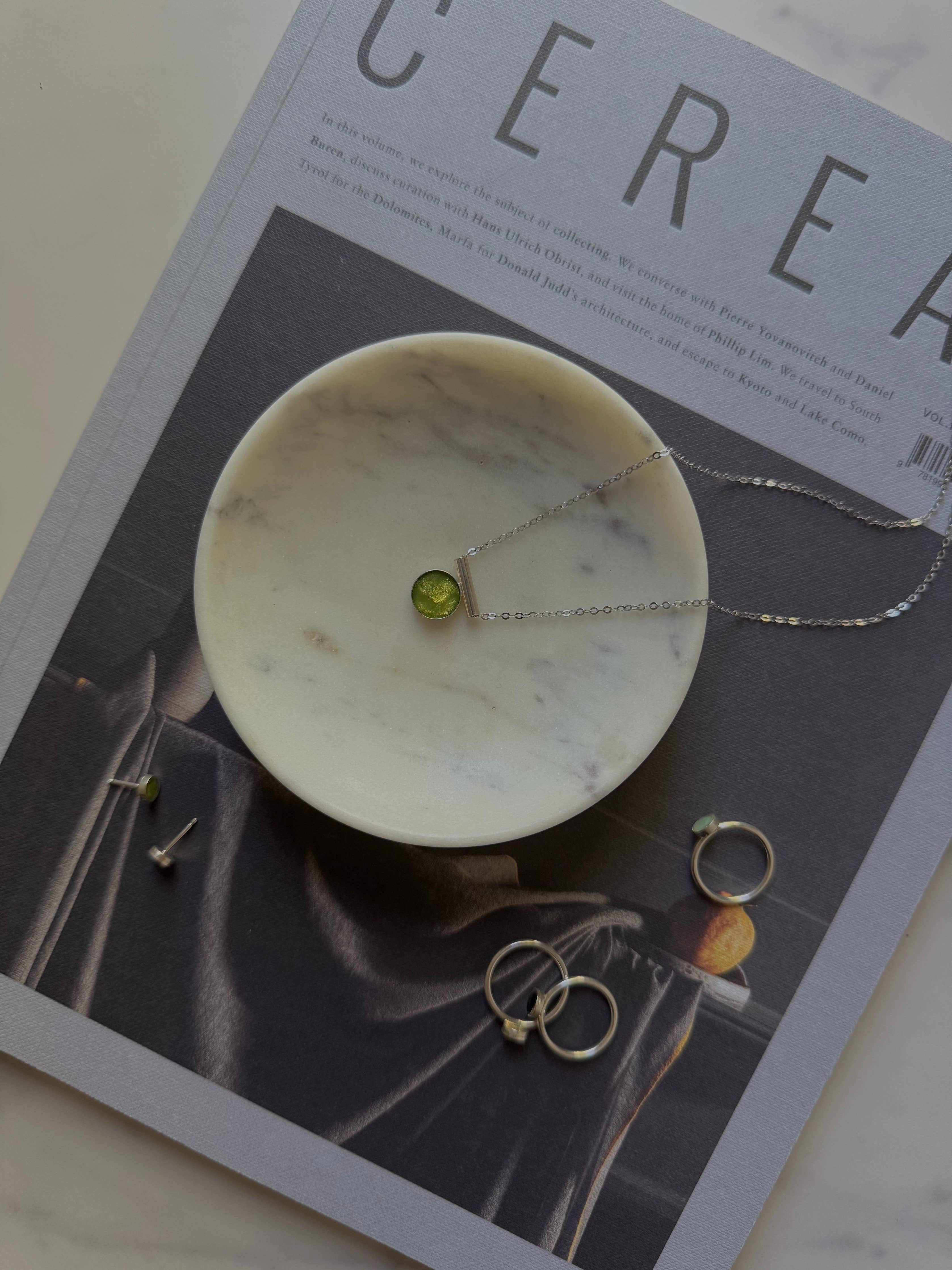 sable jewelry - Peridot Chiefe Necklace: Sterling Silver