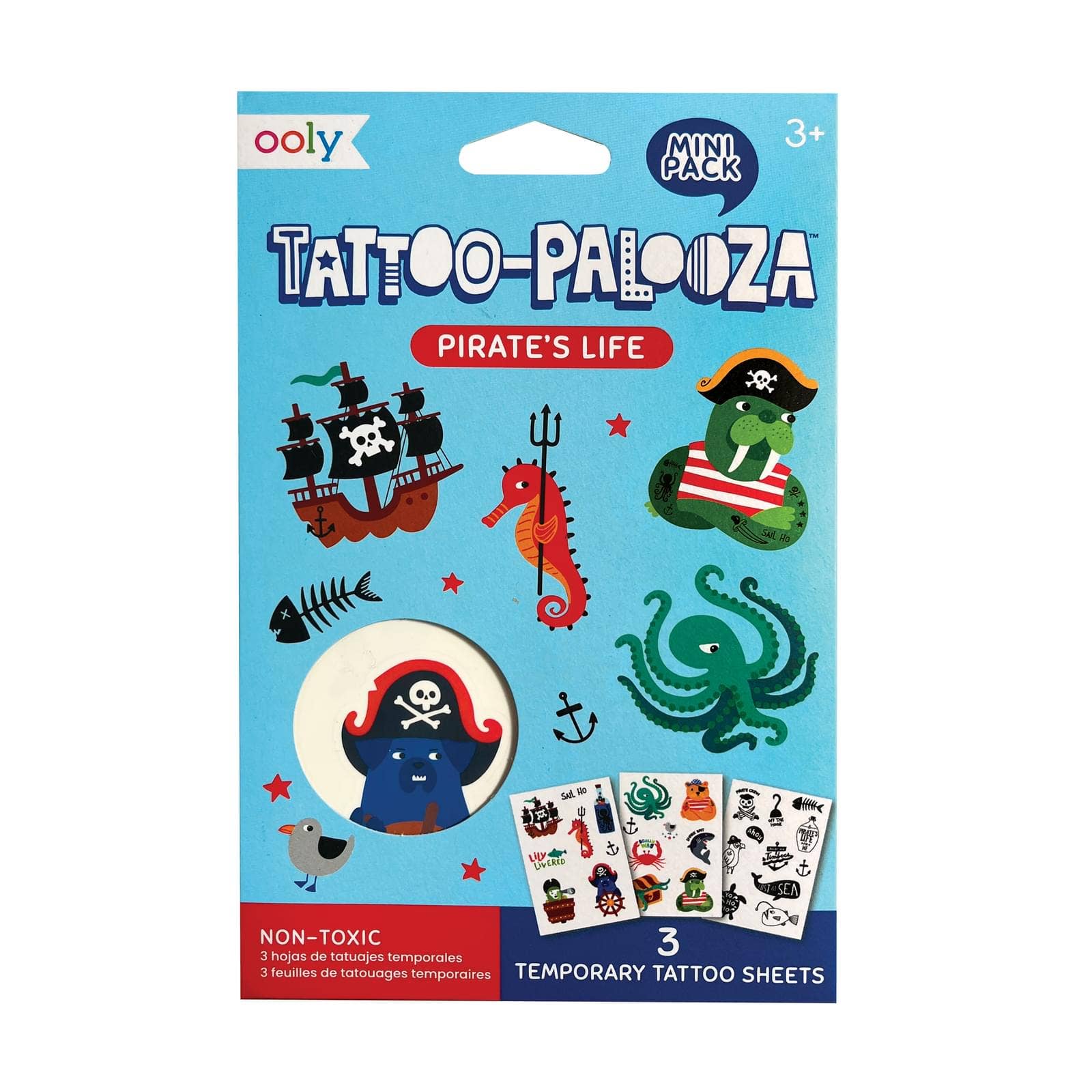 Pirate's Life Mini Temporary Tattoos