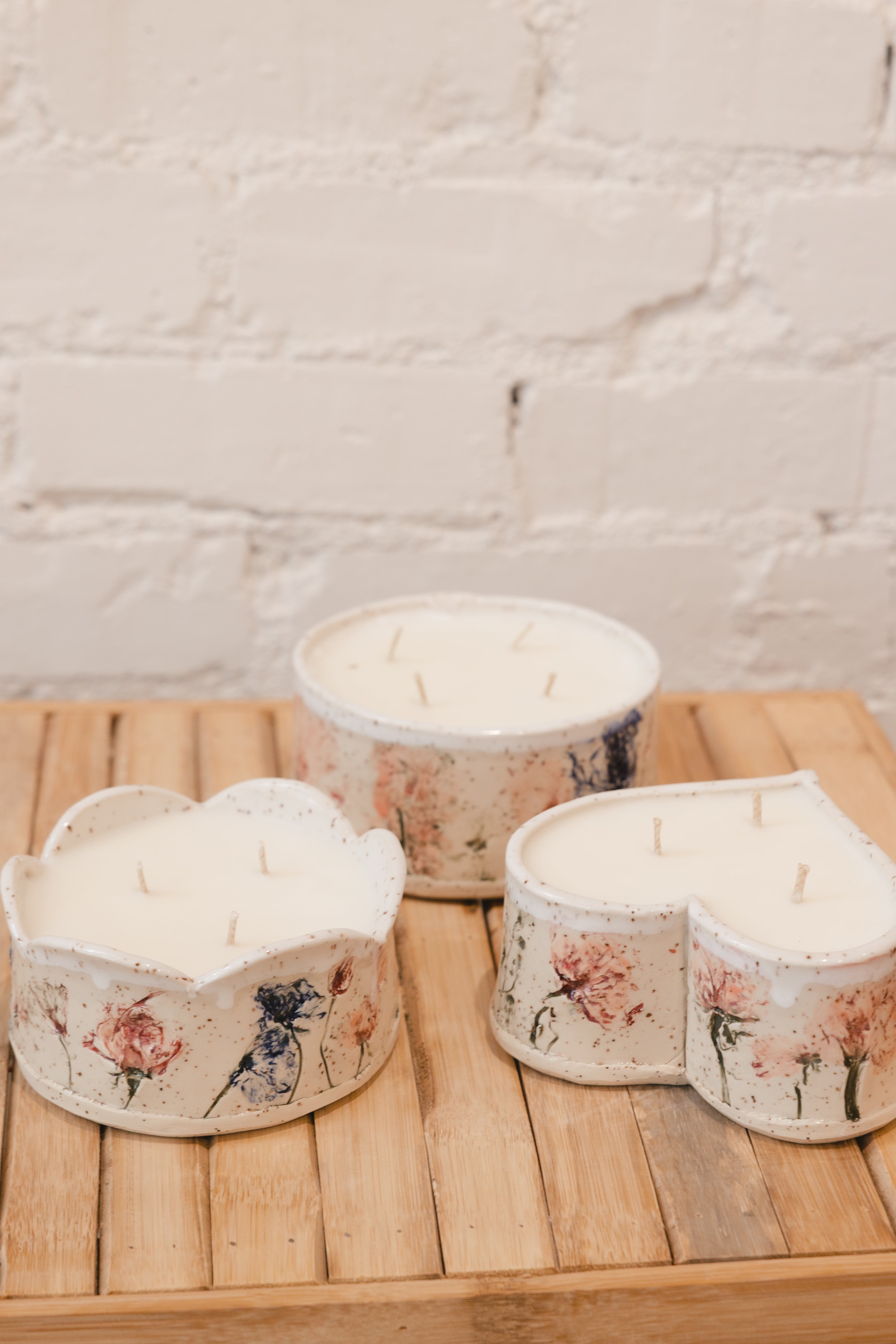 Large Pressed Floral Candle Workshop || April 4th