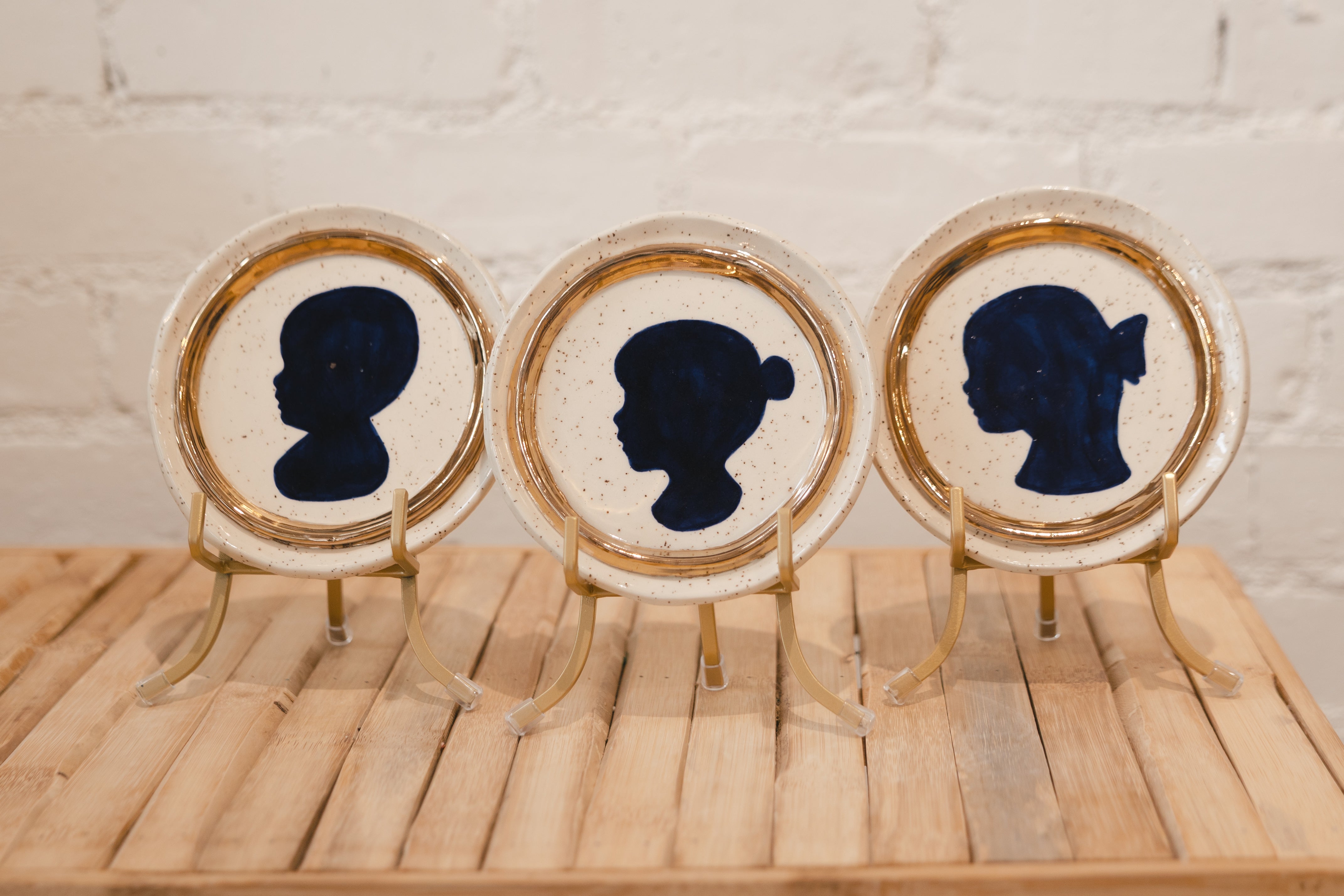 Silhouette Portrait Plate