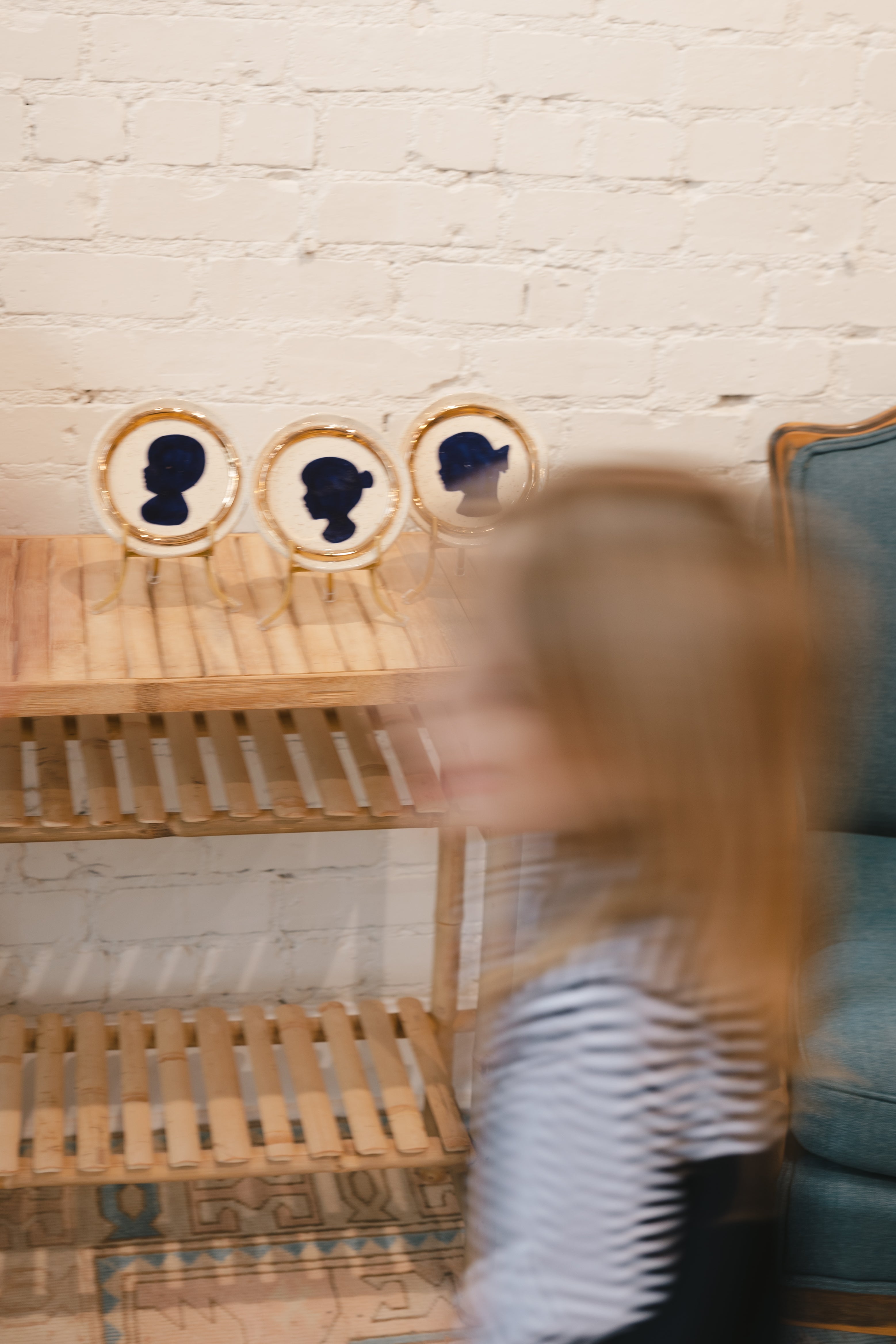 Silhouette Portrait Plate