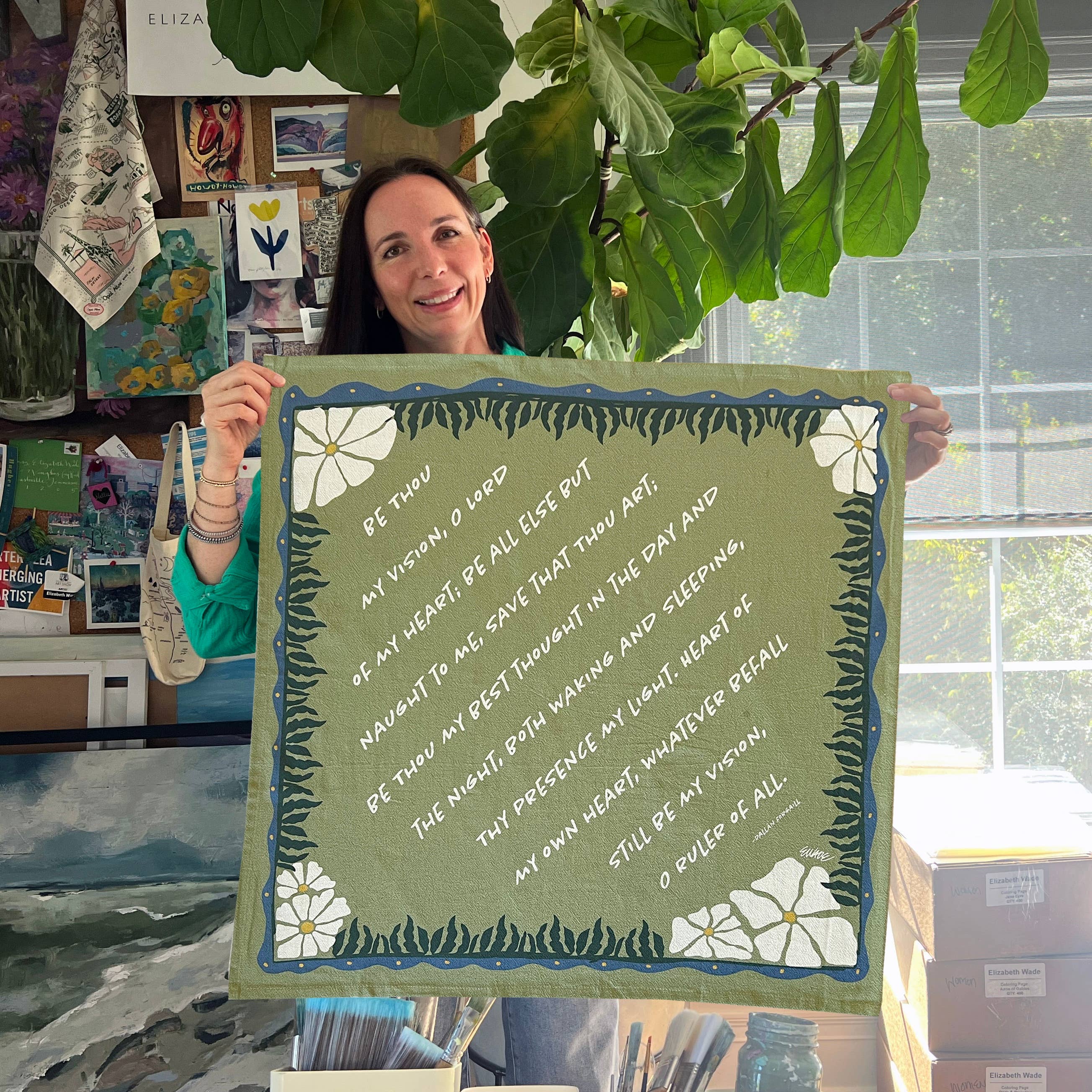 "Be Thou My Vision" Hymn Tea Towel