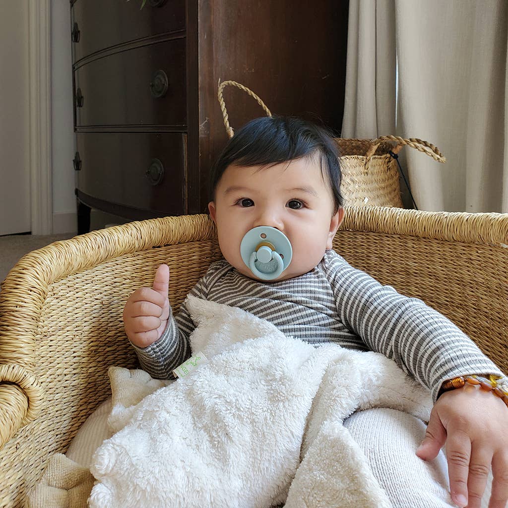 Natural Rubber Paci Sets: Harbor + Coast 6-18 M