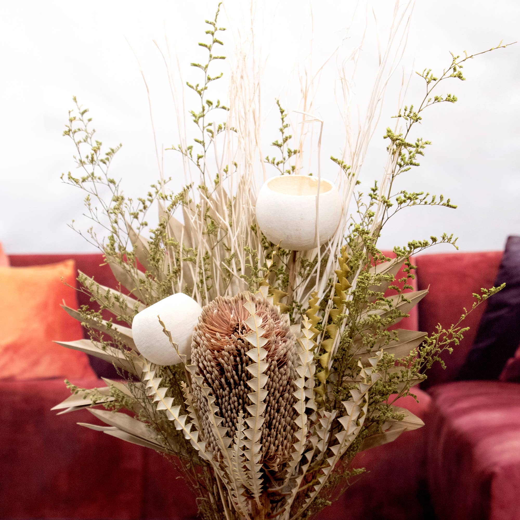 Banksia &  Palm Bouquet