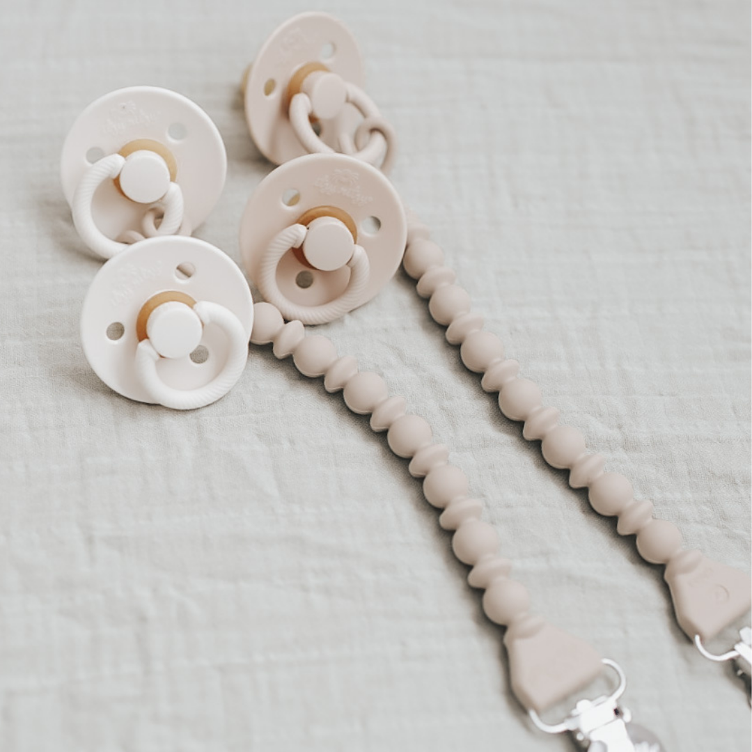 Natural Rubber Paci Sets: Harbor + Coast 6-18 M