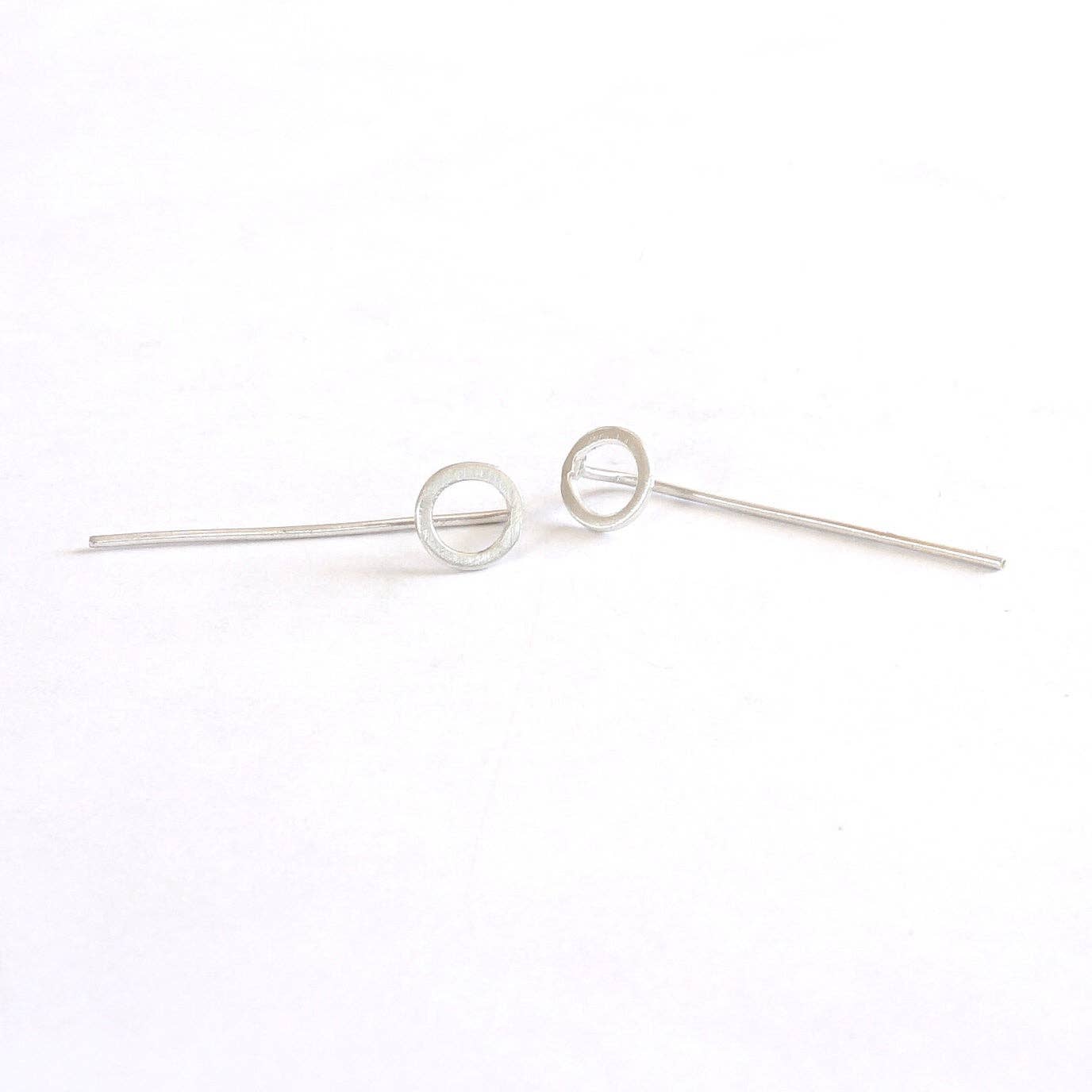 Open Circle Threader Earring | 14k Gold Fill